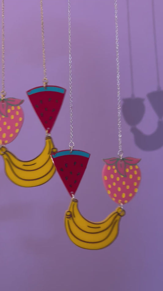 Fruit Salad Acrylic Necklace