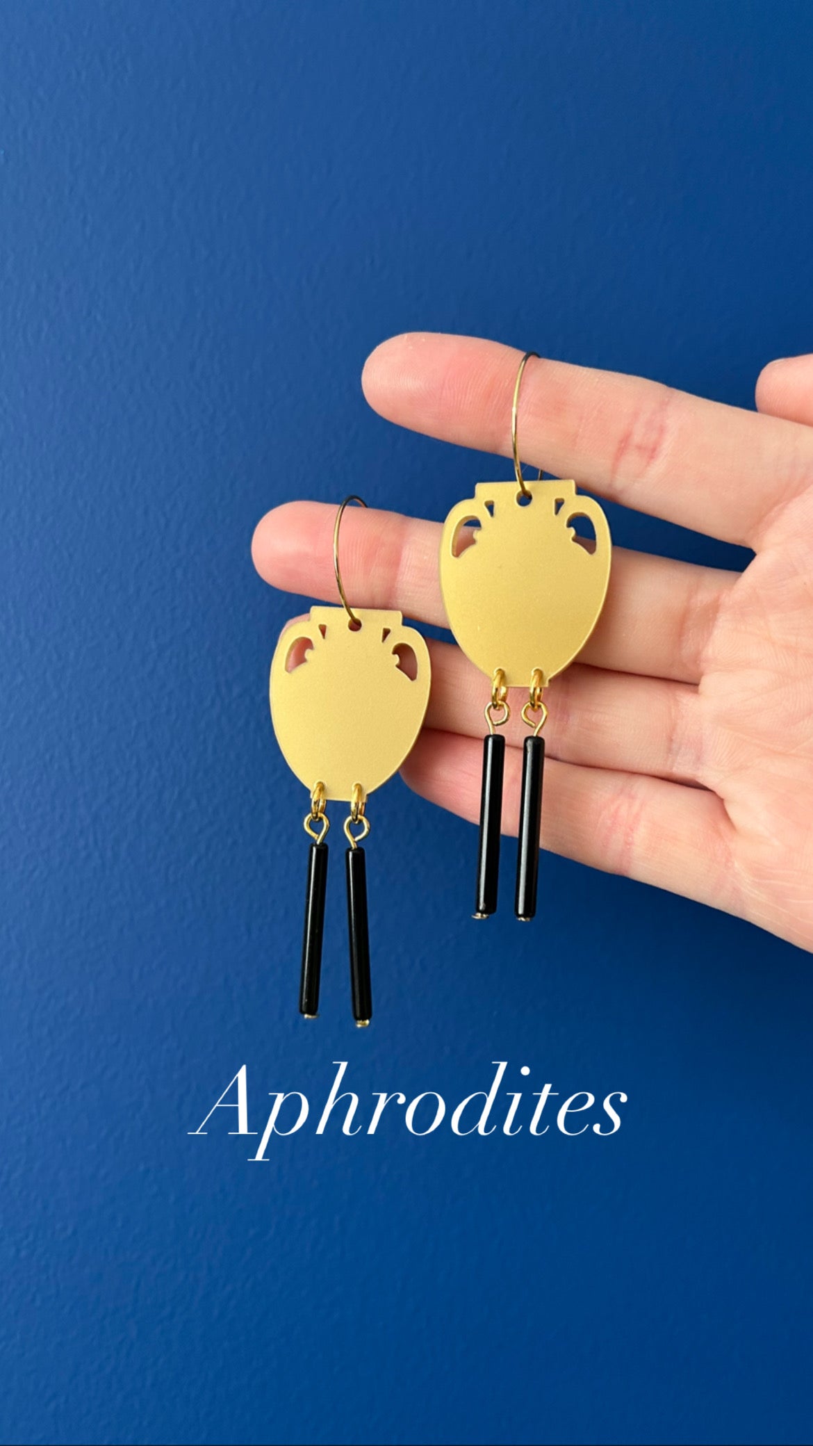 Greek Urn Acrylic Earrings