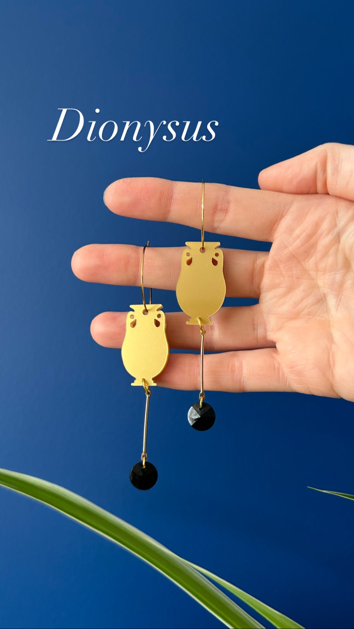 Greek Urn Acrylic Earrings