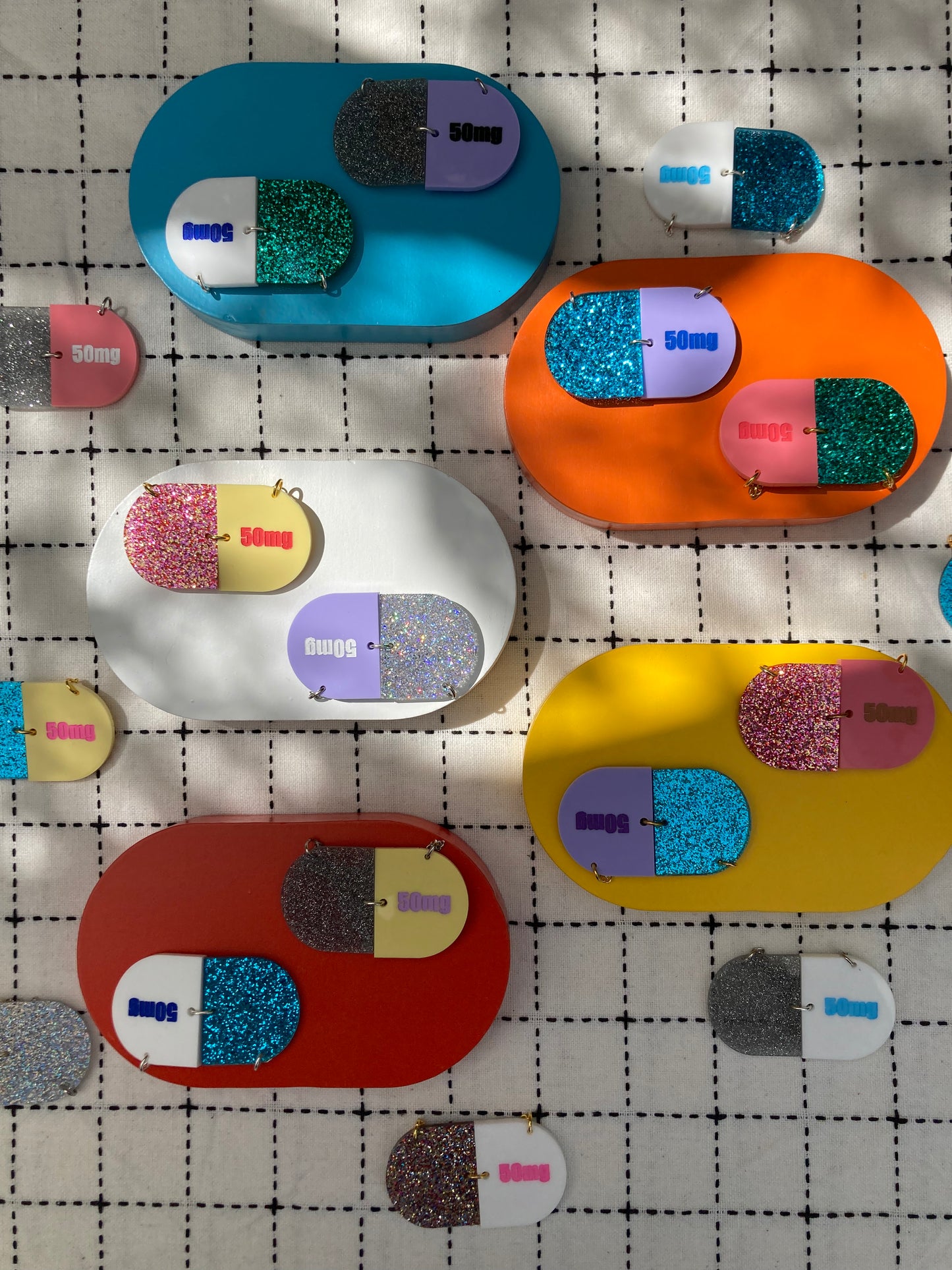 Big Pill Acrylic Necklaces
