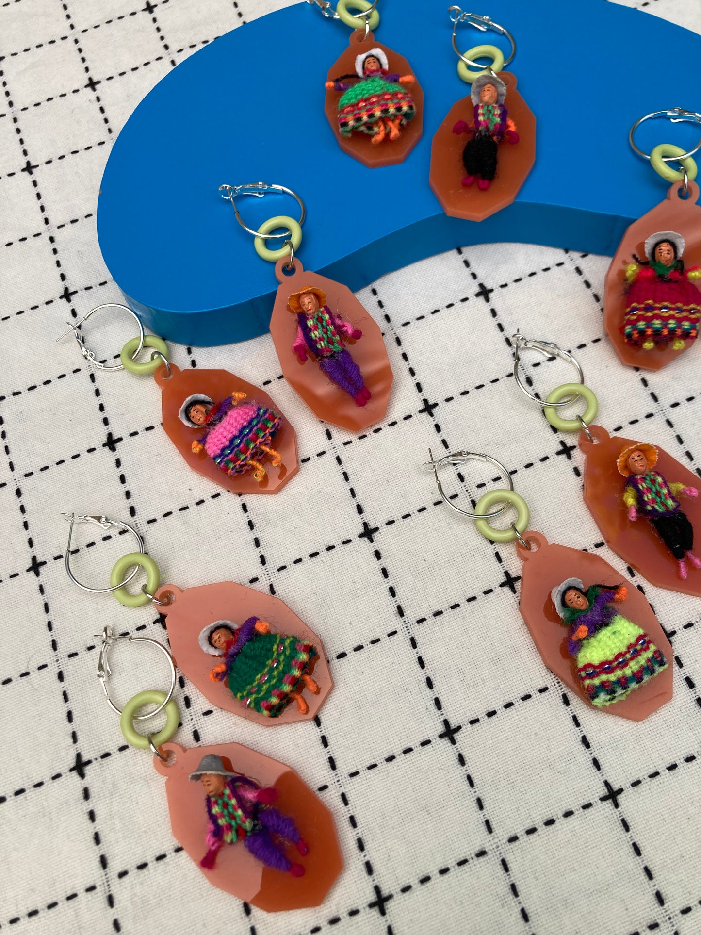 Worry Doll Acrylic Earrings