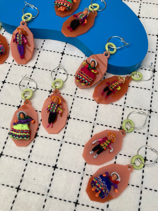 Worry Doll Acrylic Earrings