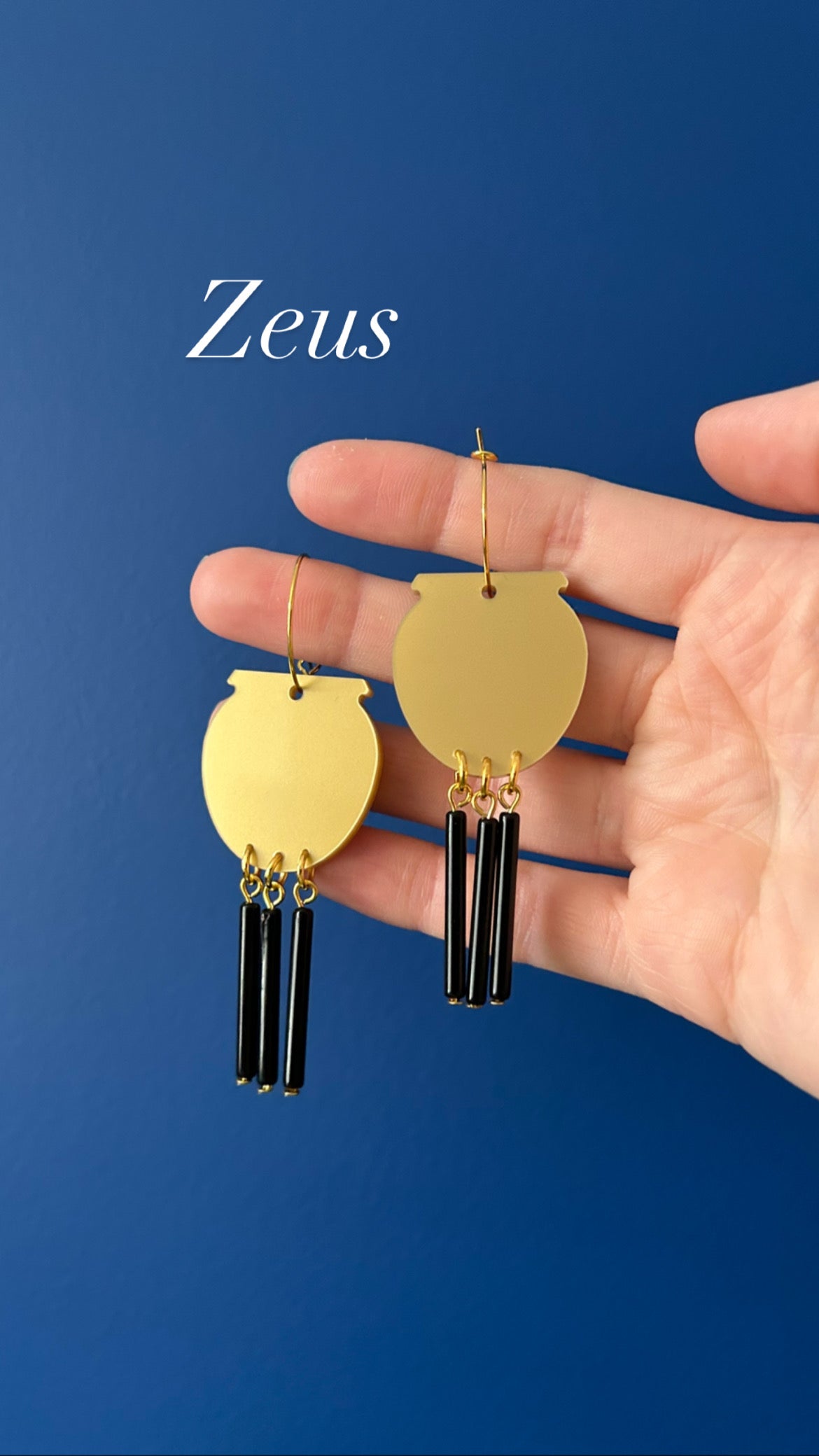 Greek Urn Acrylic Earrings