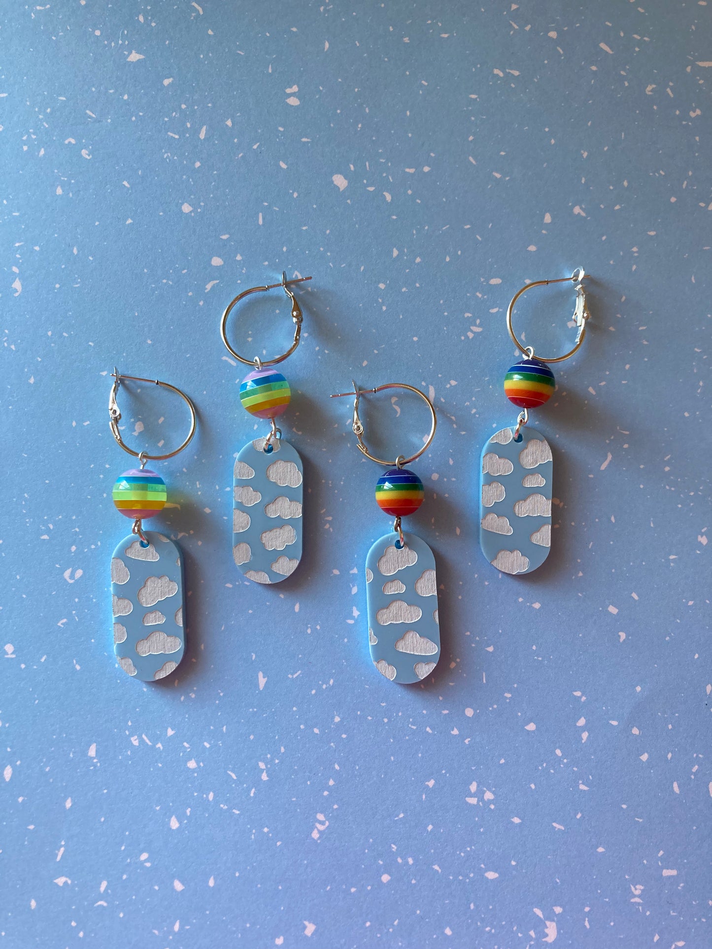 Blue Skies Acrylic Earrings
