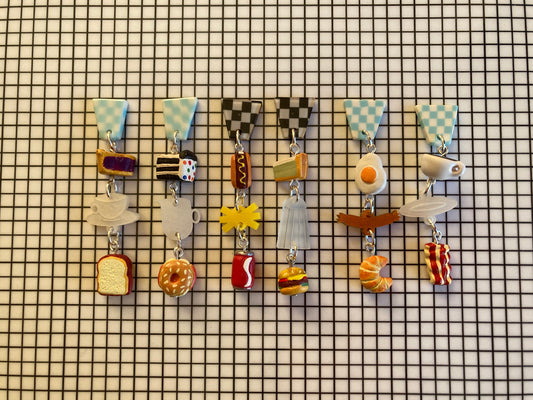Foodie Ceramic & Acrylic Drop Earrings