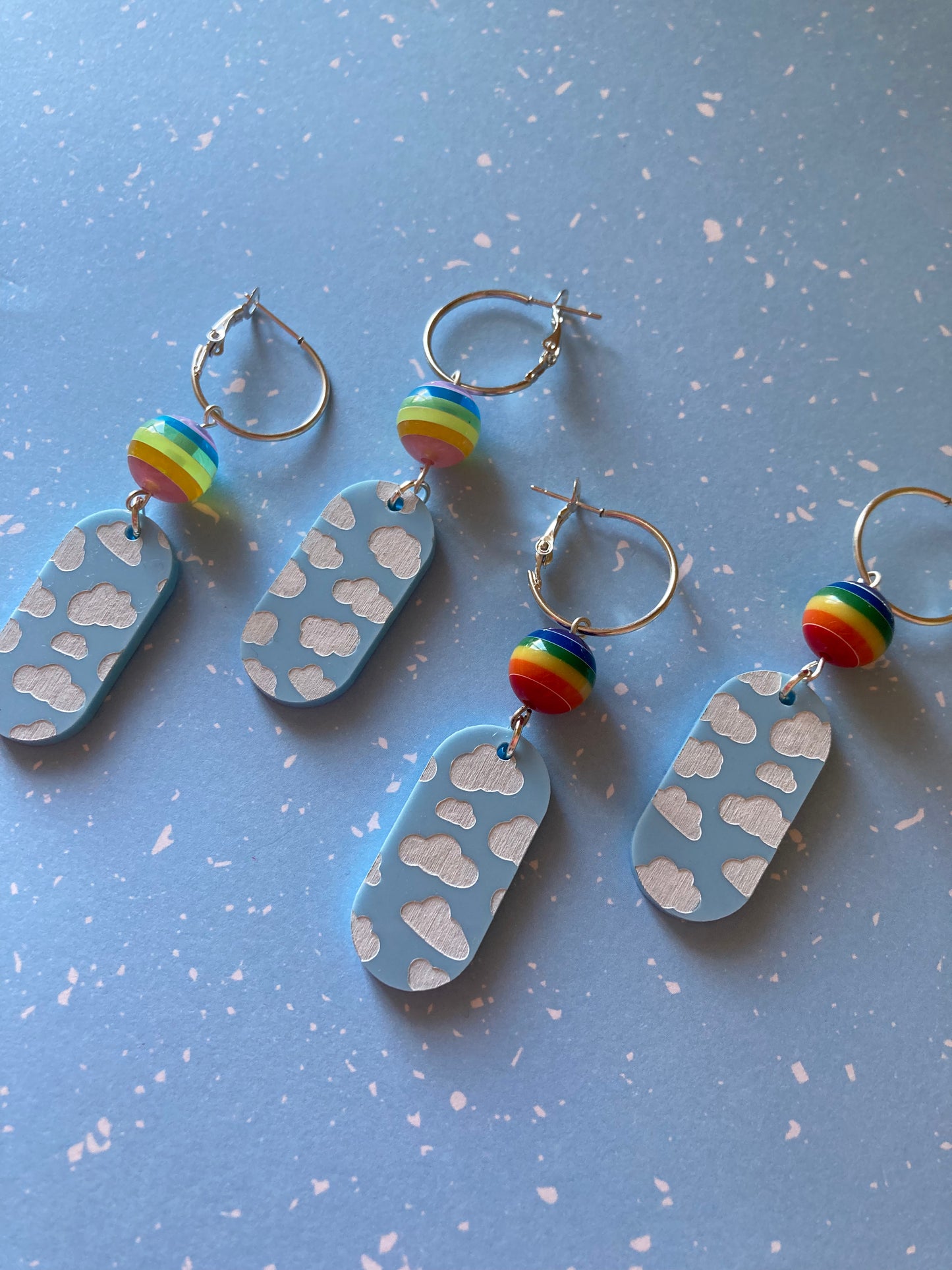 Blue Skies Acrylic Earrings