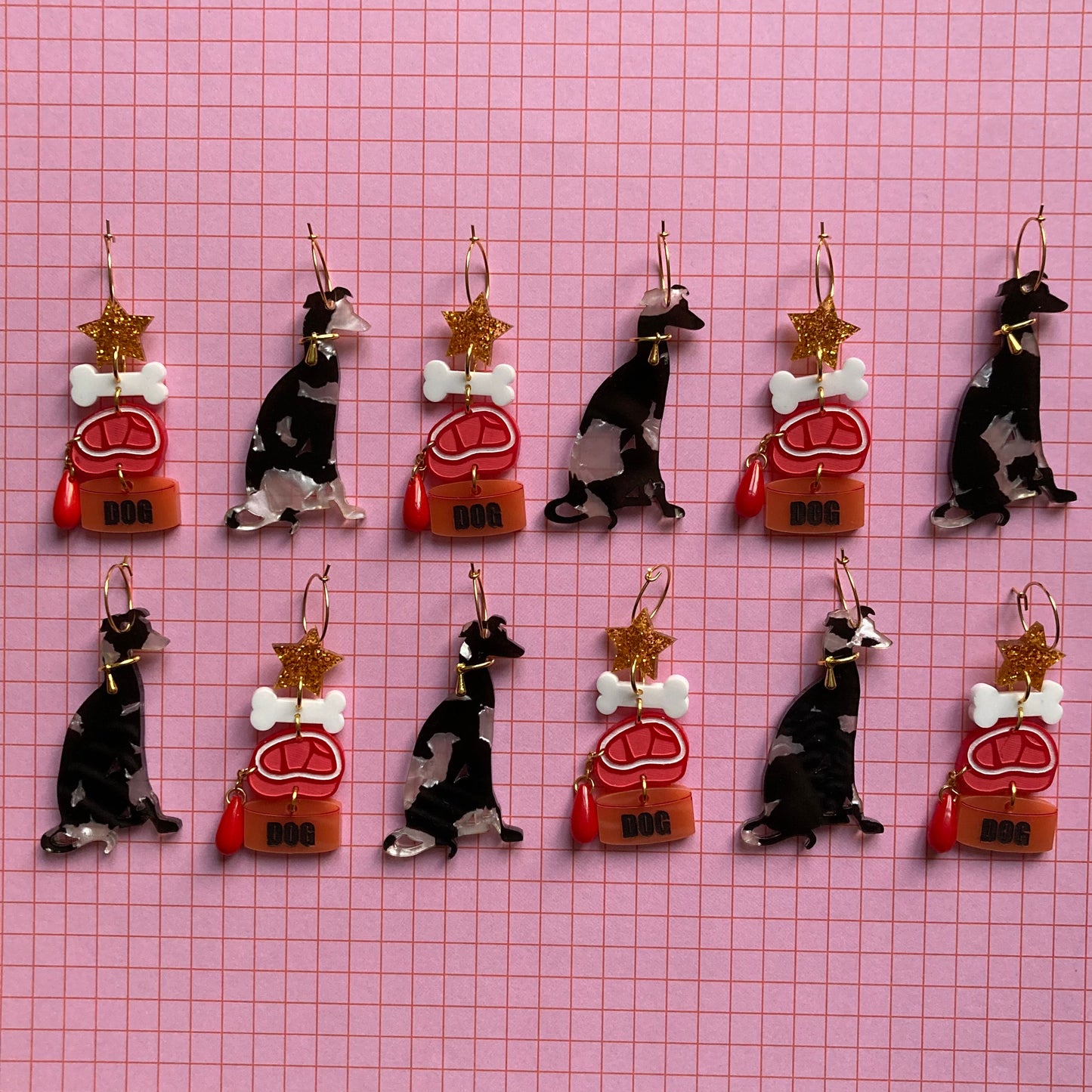 Goodest Dog Acrylic Hoop Earrings