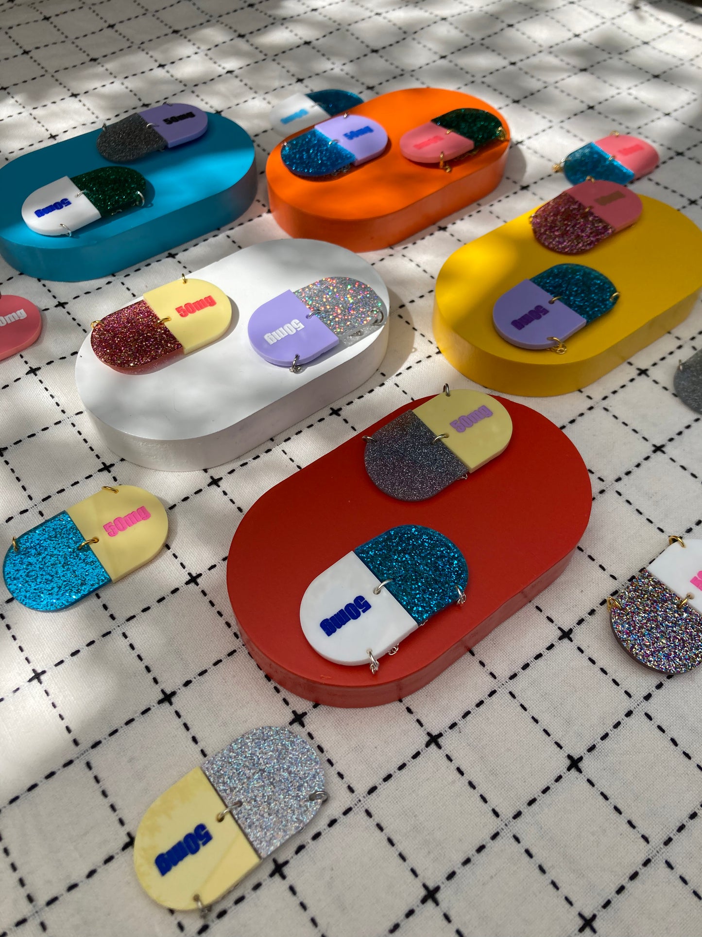 Big Pill Acrylic Necklaces