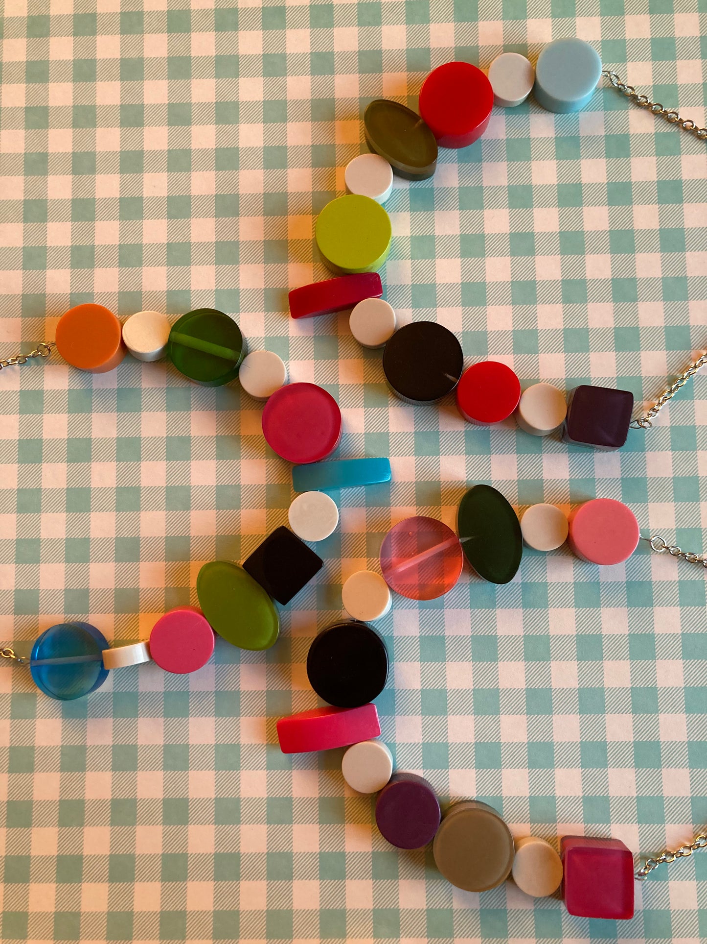 Pill Chunky Acrylic Bead Necklaces