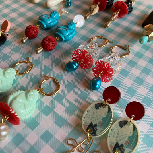 Hong Kong Beaded Earrings