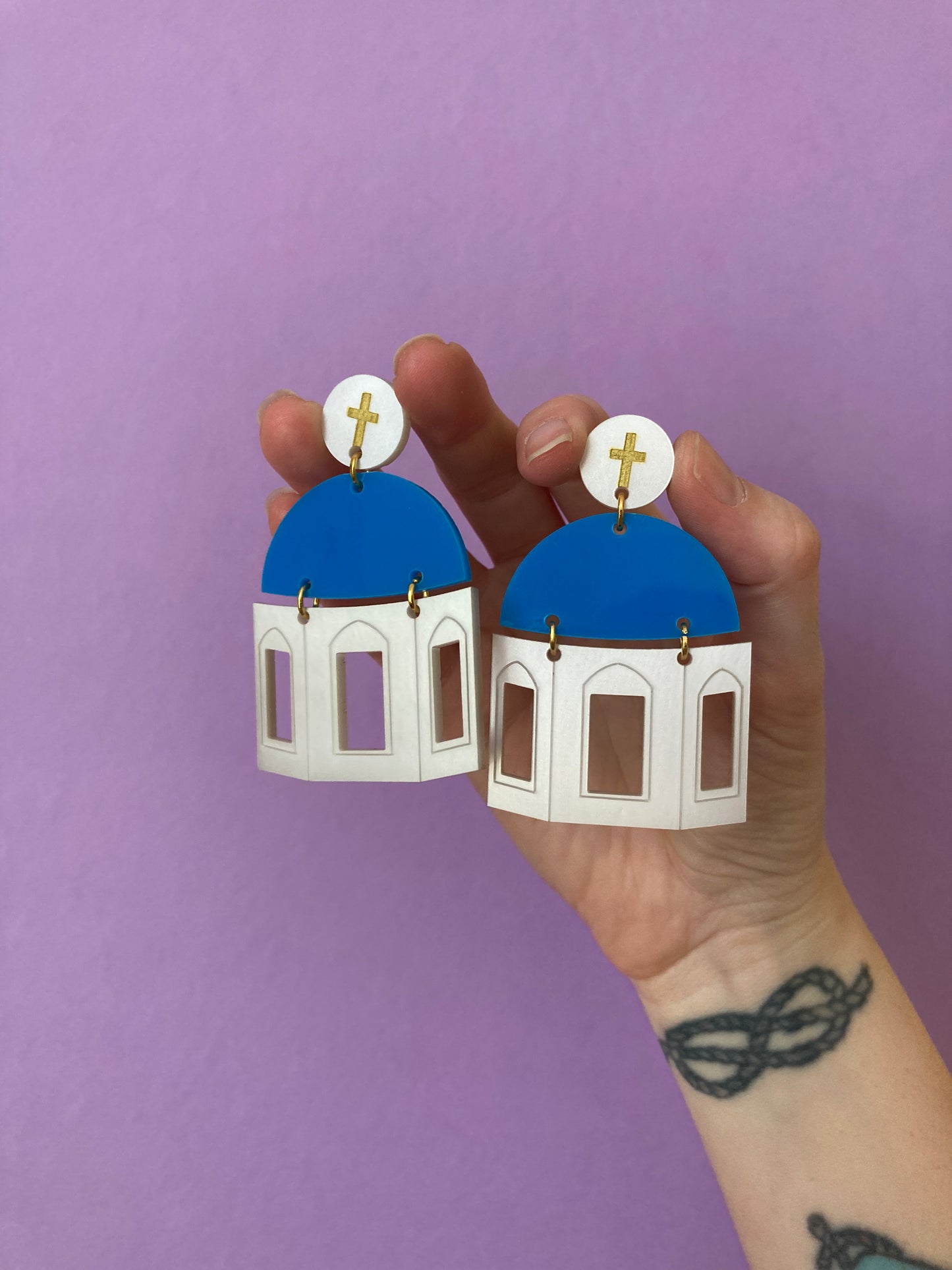 Santorini Acrylic Earrings