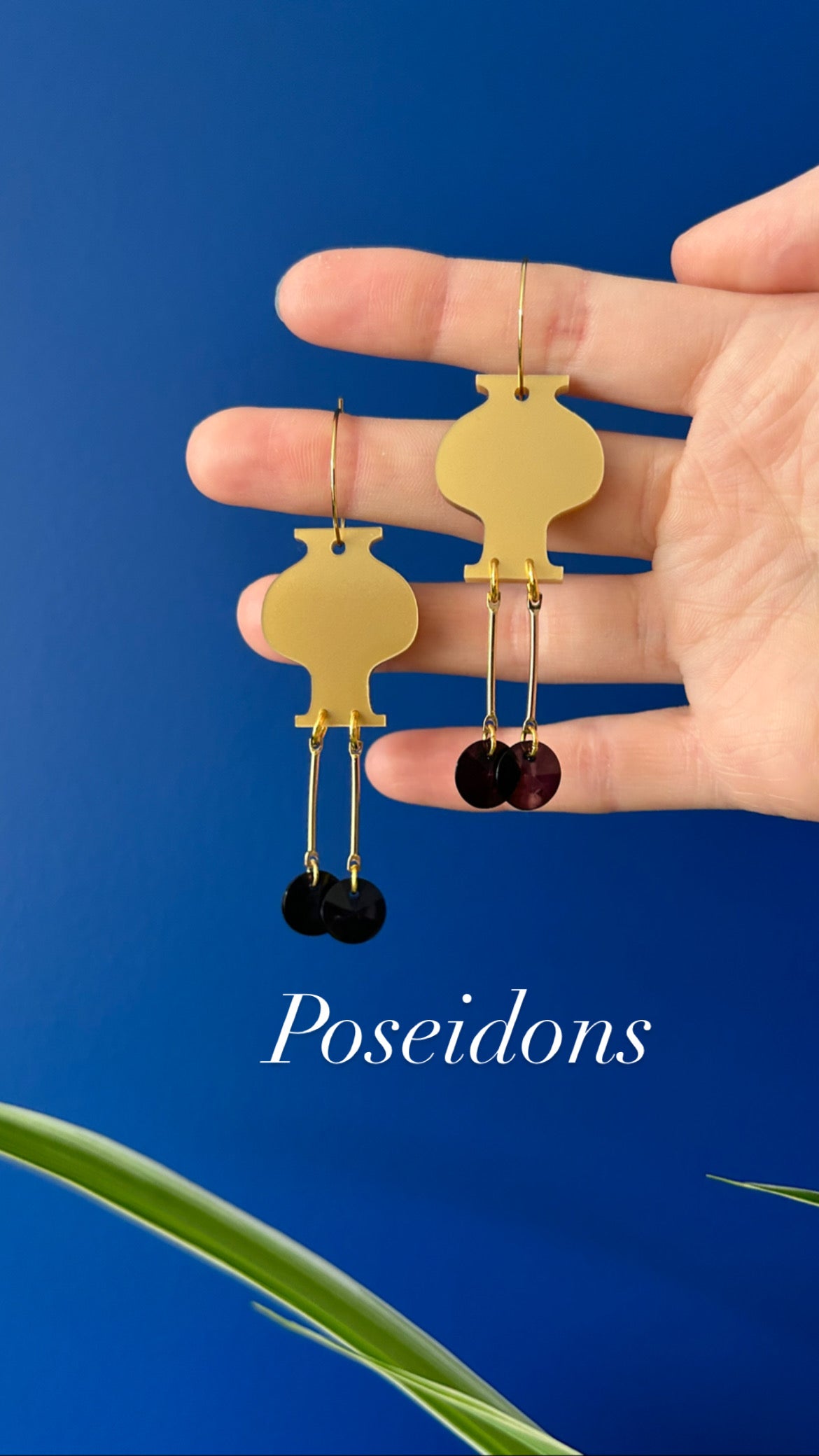 Greek Urn Acrylic Earrings