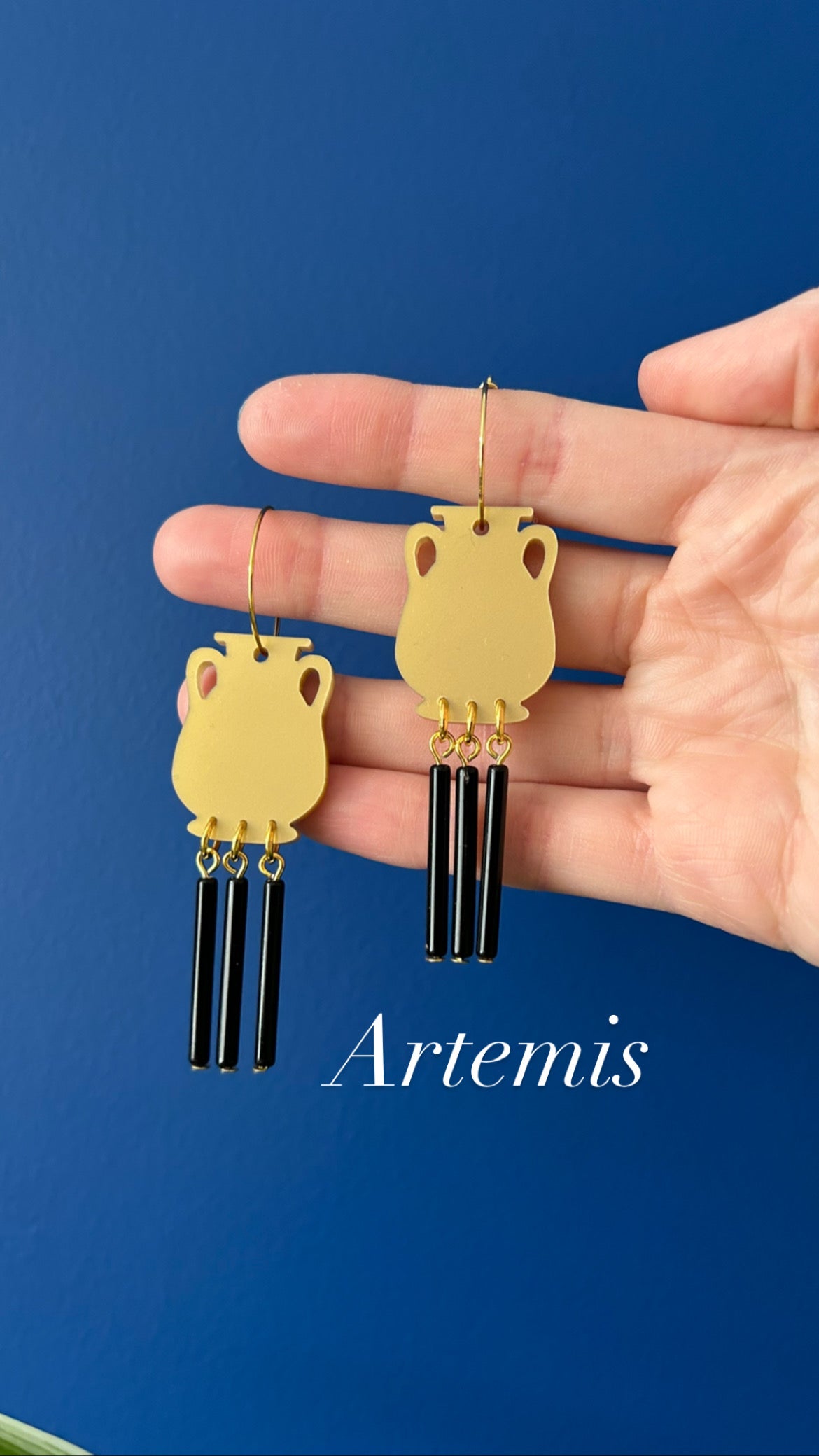 Greek Urn Acrylic Earrings