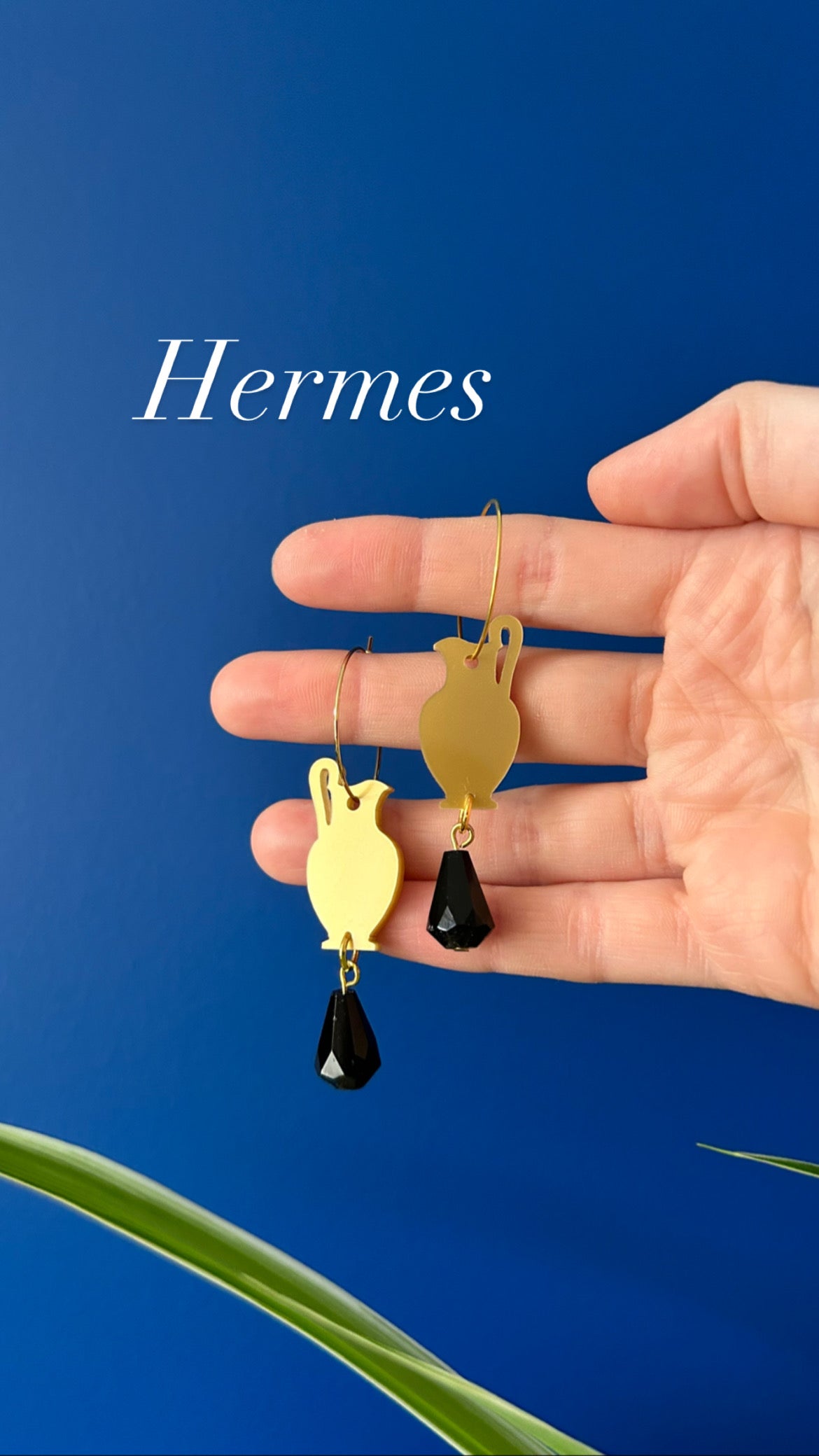 Greek Urn Acrylic Earrings