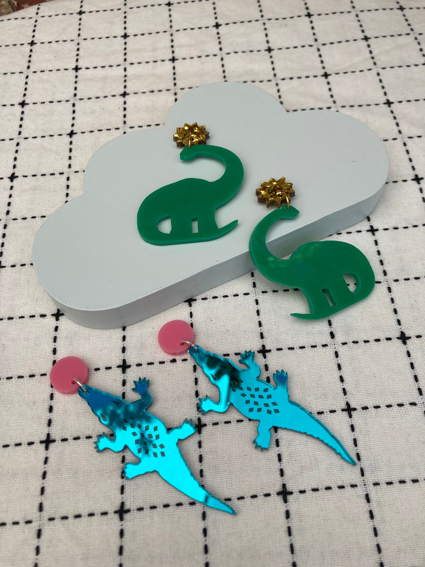Dinosaur Acrylic Earrings