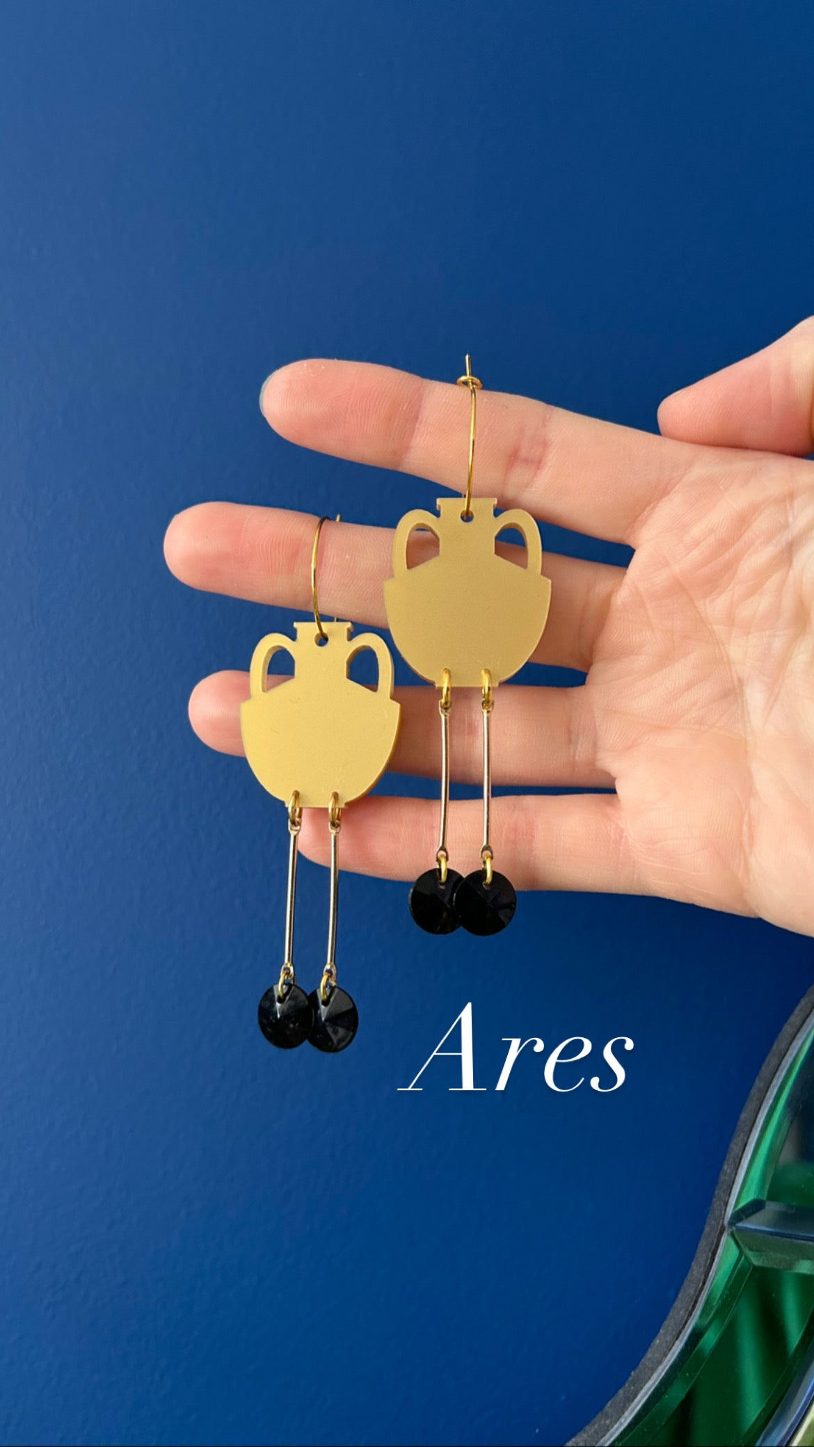 Greek Urn Acrylic Earrings