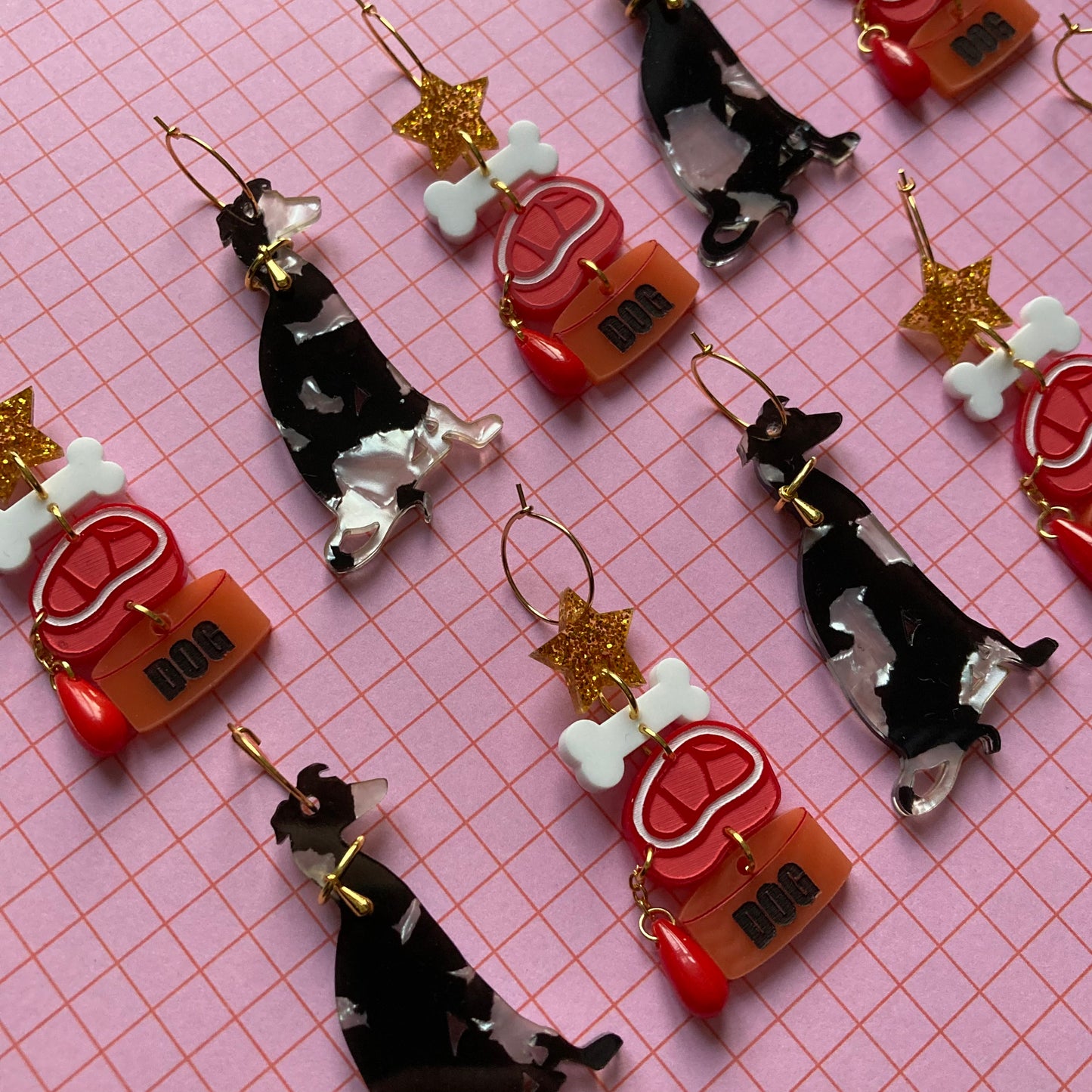Goodest Dog Acrylic Hoop Earrings