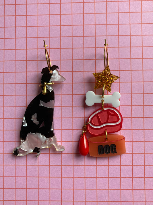 Goodest Dog Acrylic Hoop Earrings
