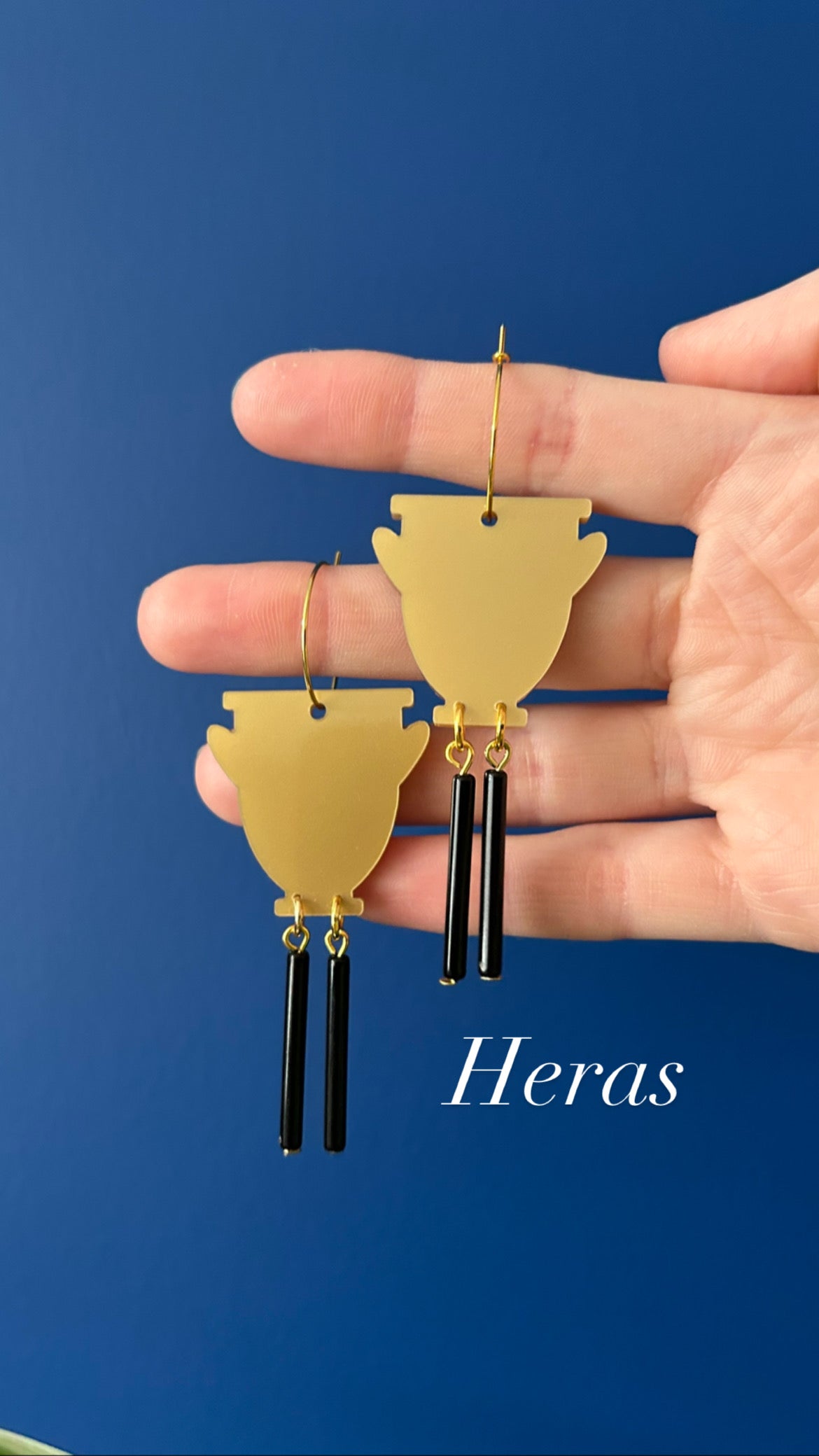 Greek Urn Acrylic Earrings