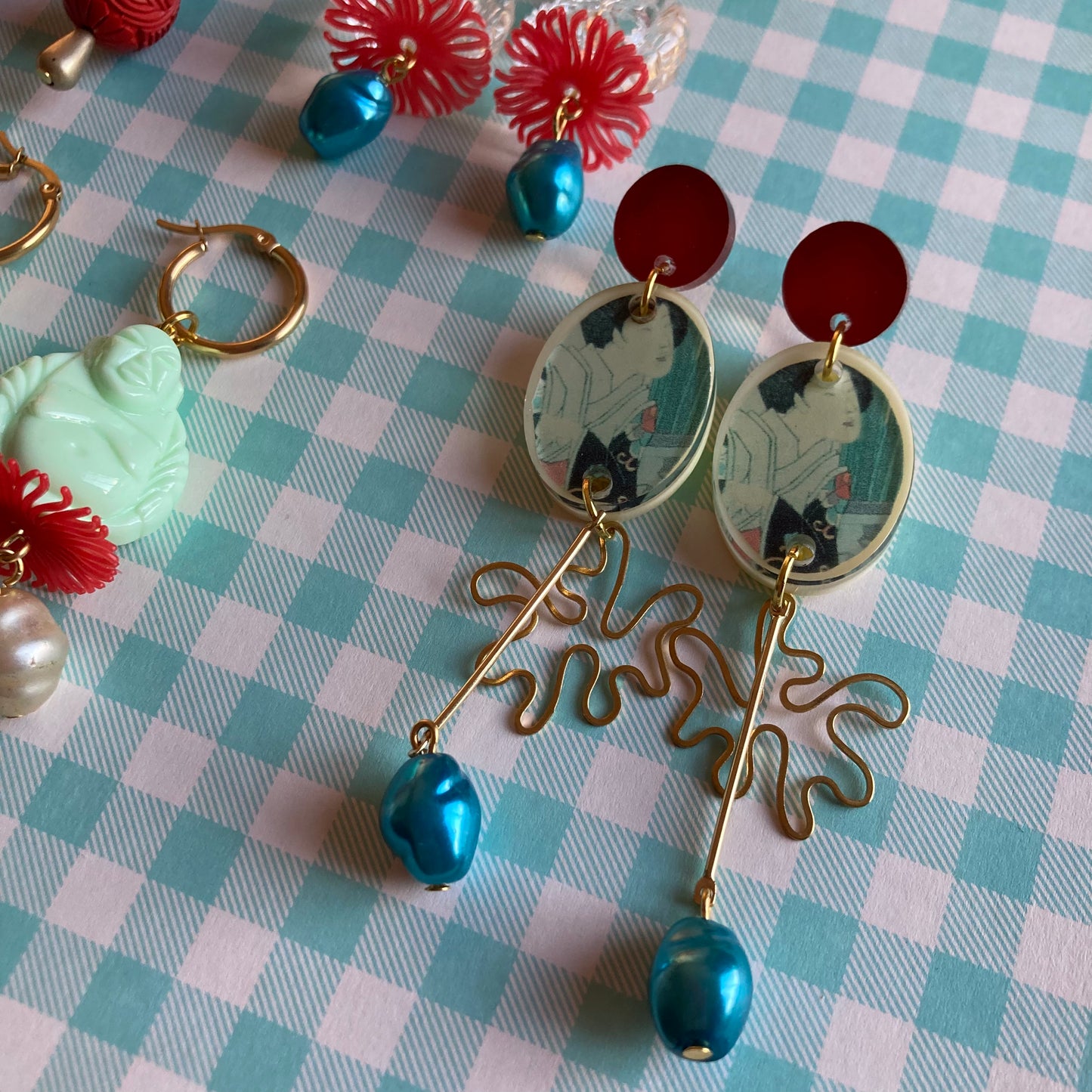 Hong Kong Beaded Earrings