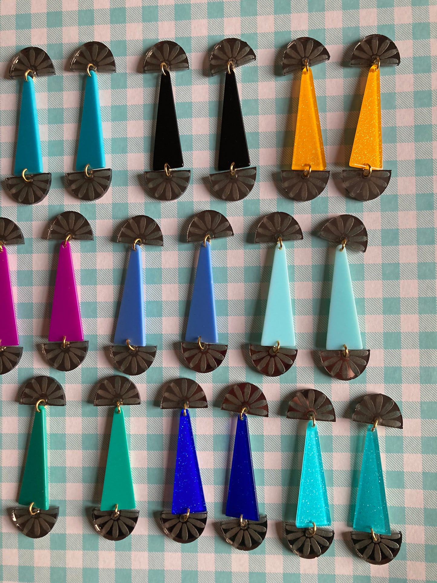 New Groove Acrylic & Acetate Earrings