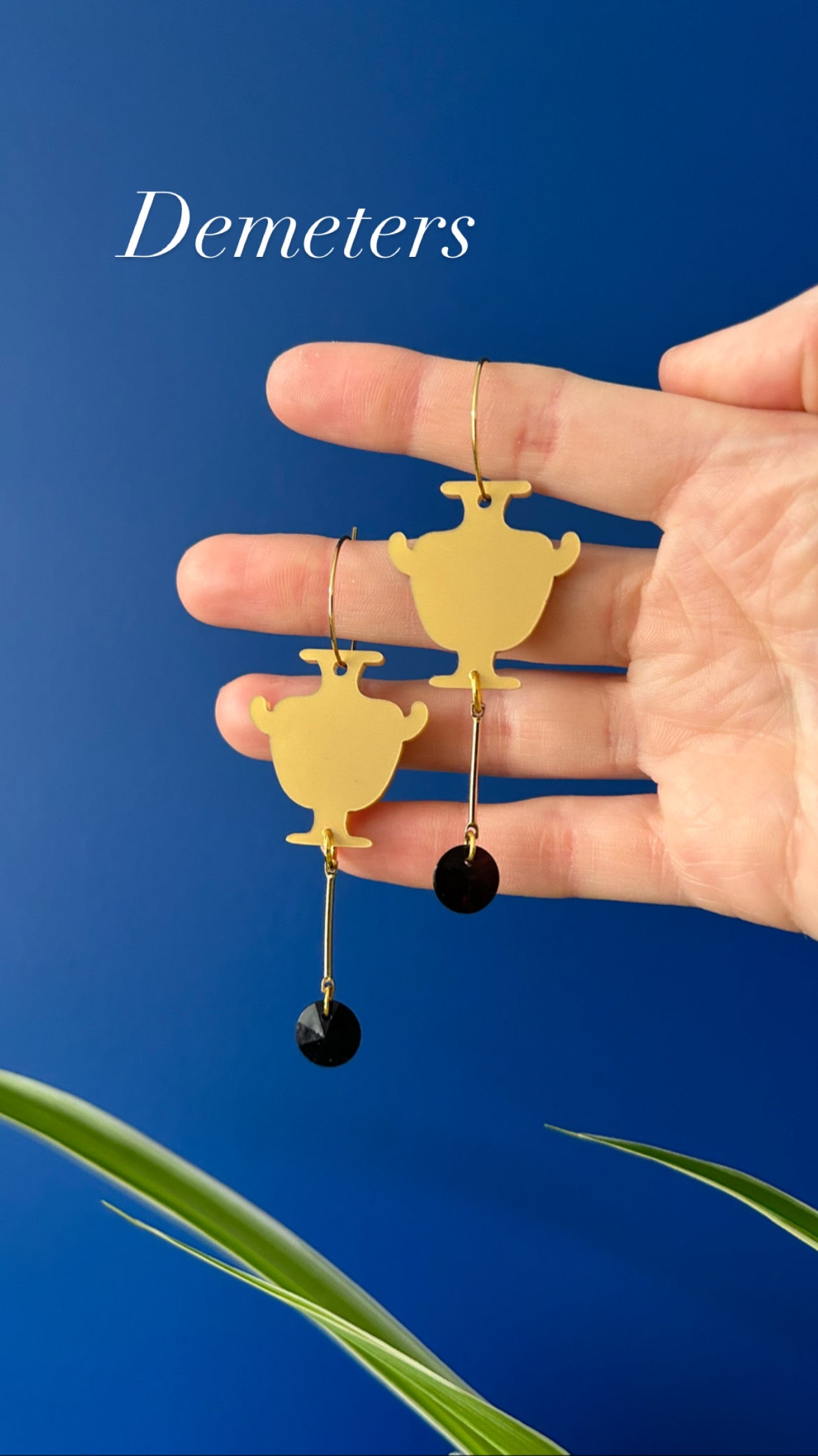 Greek Urn Acrylic Earrings