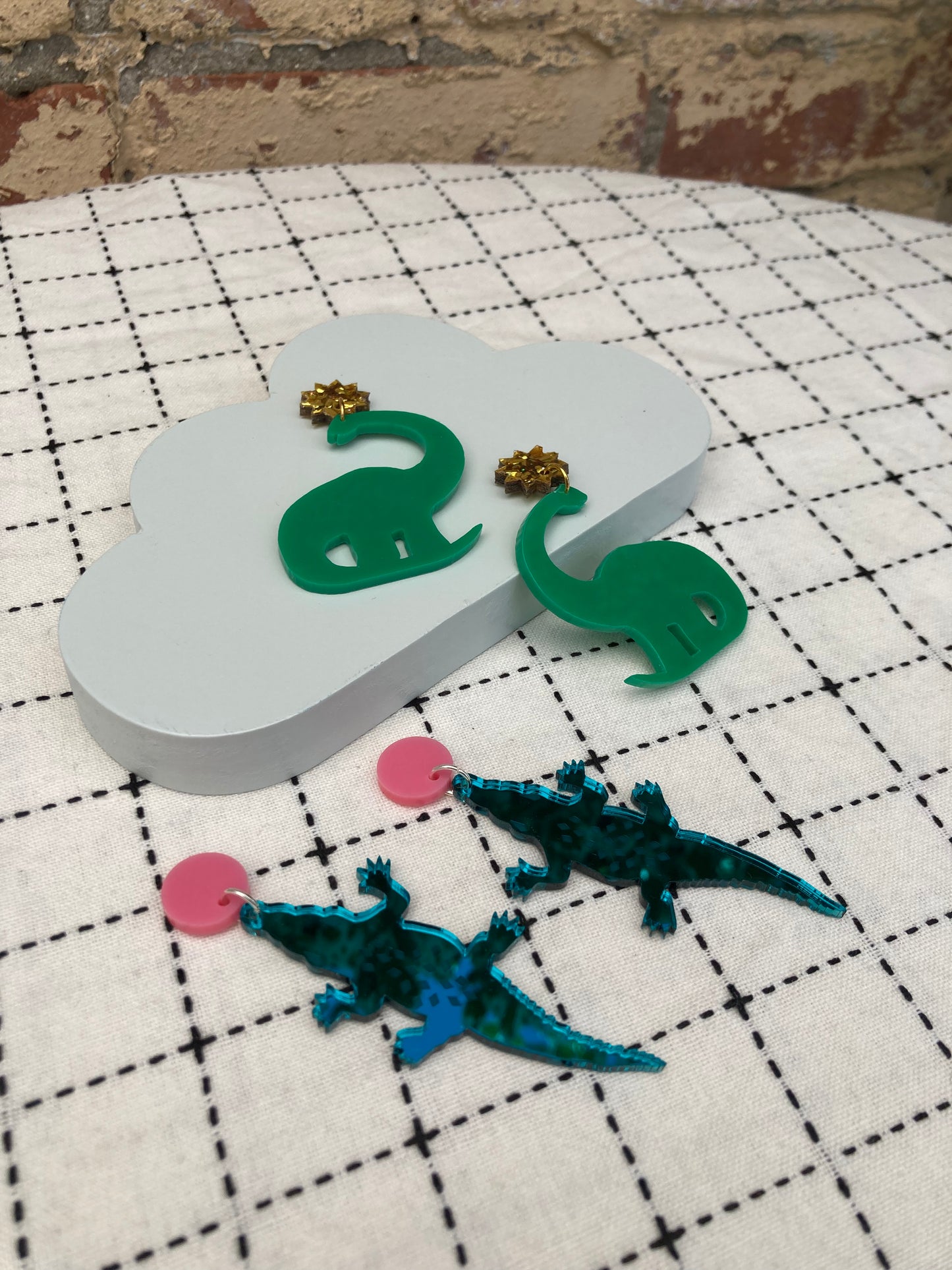 Dinosaur Acrylic Earrings