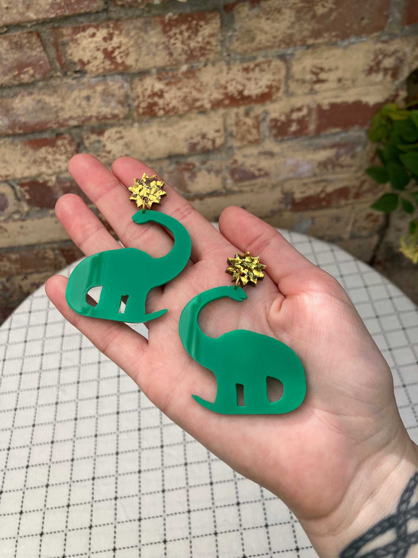 Dinosaur Acrylic Earrings
