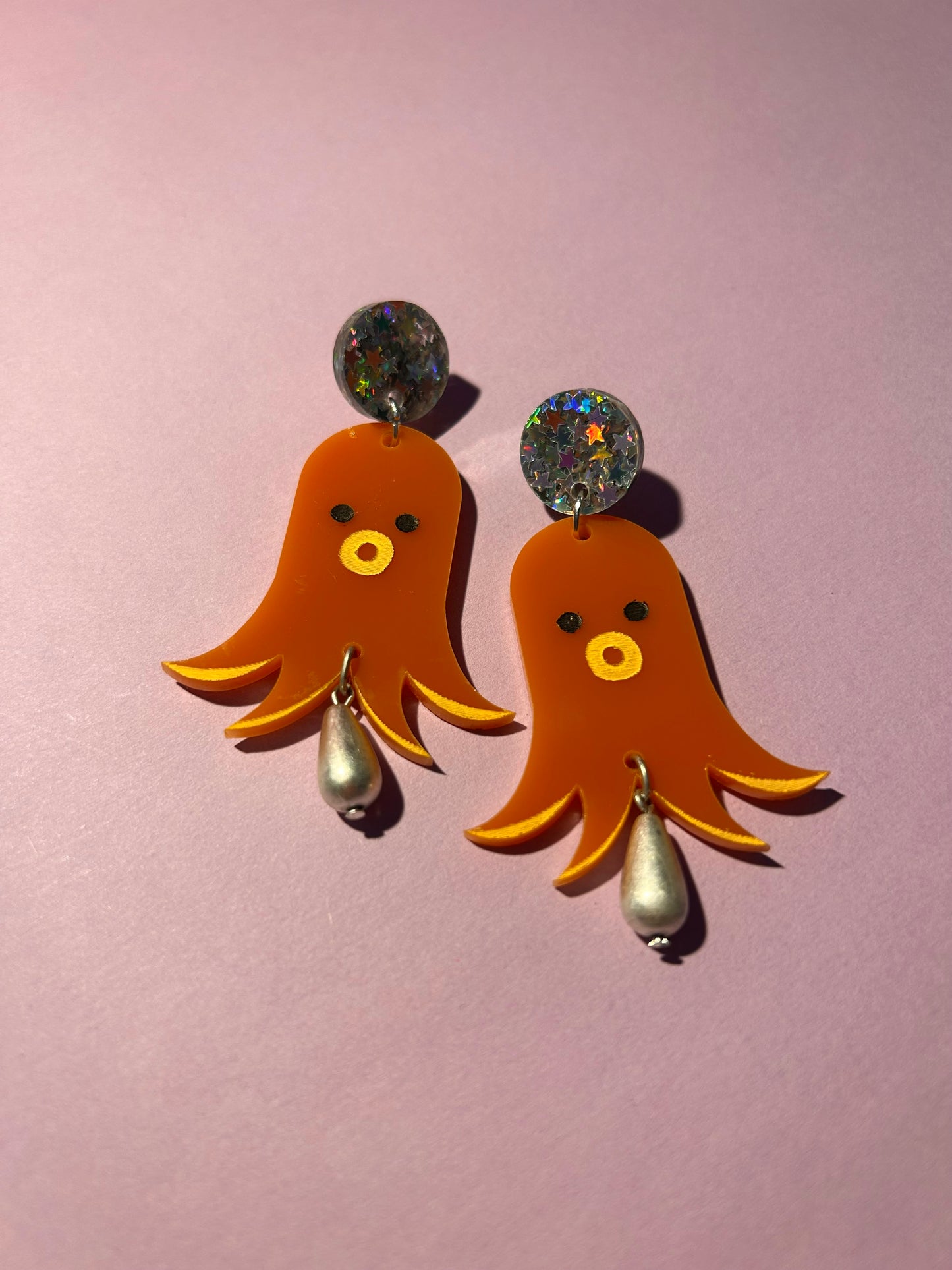 Tako Sausage Acrylic Earrings