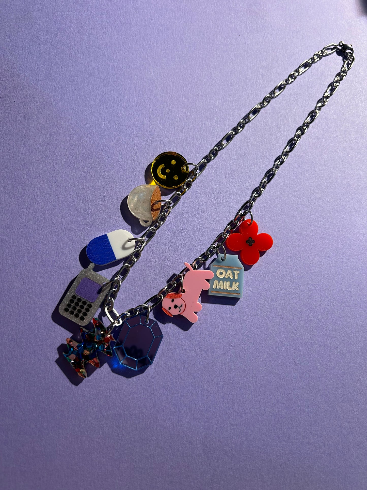 Cutesy Acrylic Charm Necklace