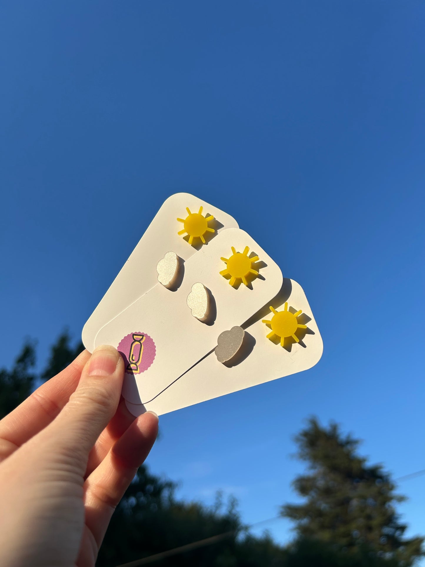 Sunshine Mini Acrylic Studs