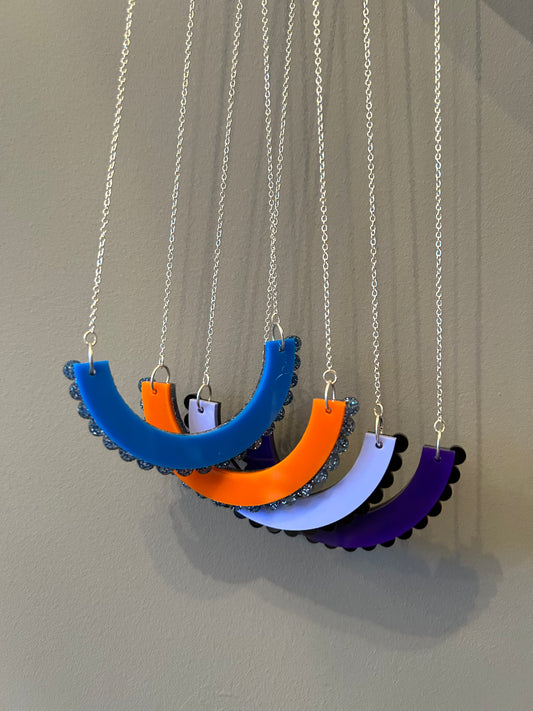 Frilly Arch Acrylic Necklaces