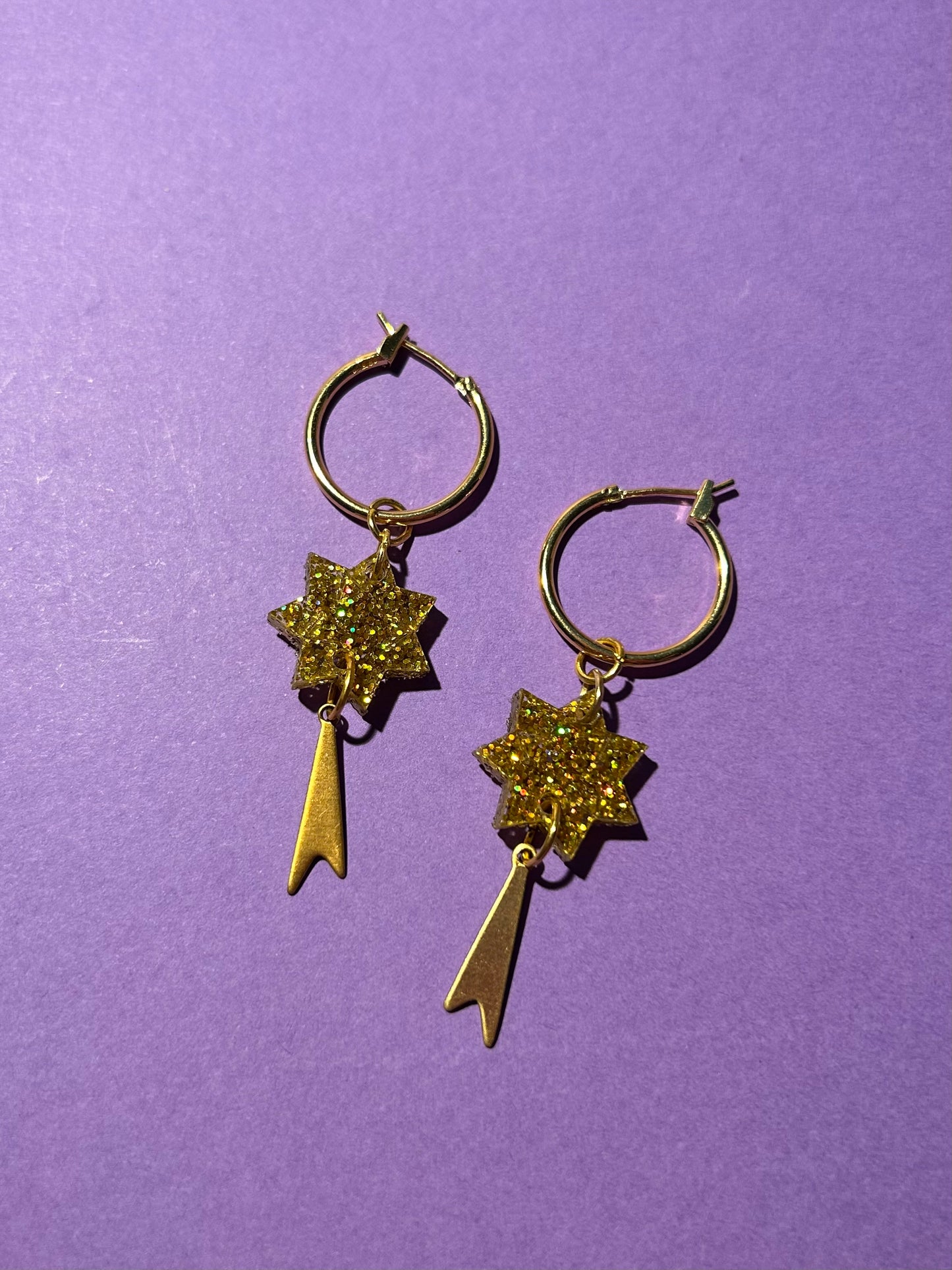 Little Shooting Star Acrylic Earrings