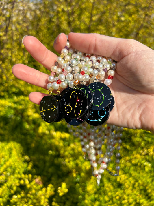 Zodiac Sign Beaded Necklaces