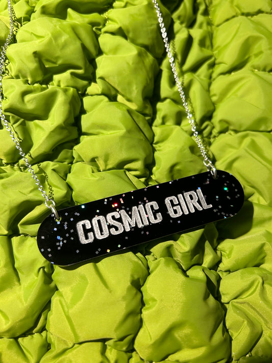 Cosmic Girl Acrylic Necklace
