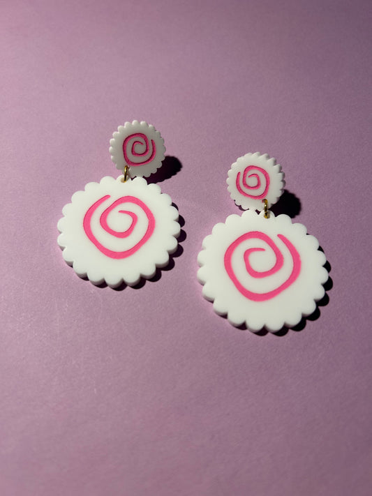 Narutomaki Acrylic Earrings