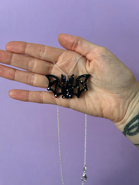 Big Bat Acrylic Necklace