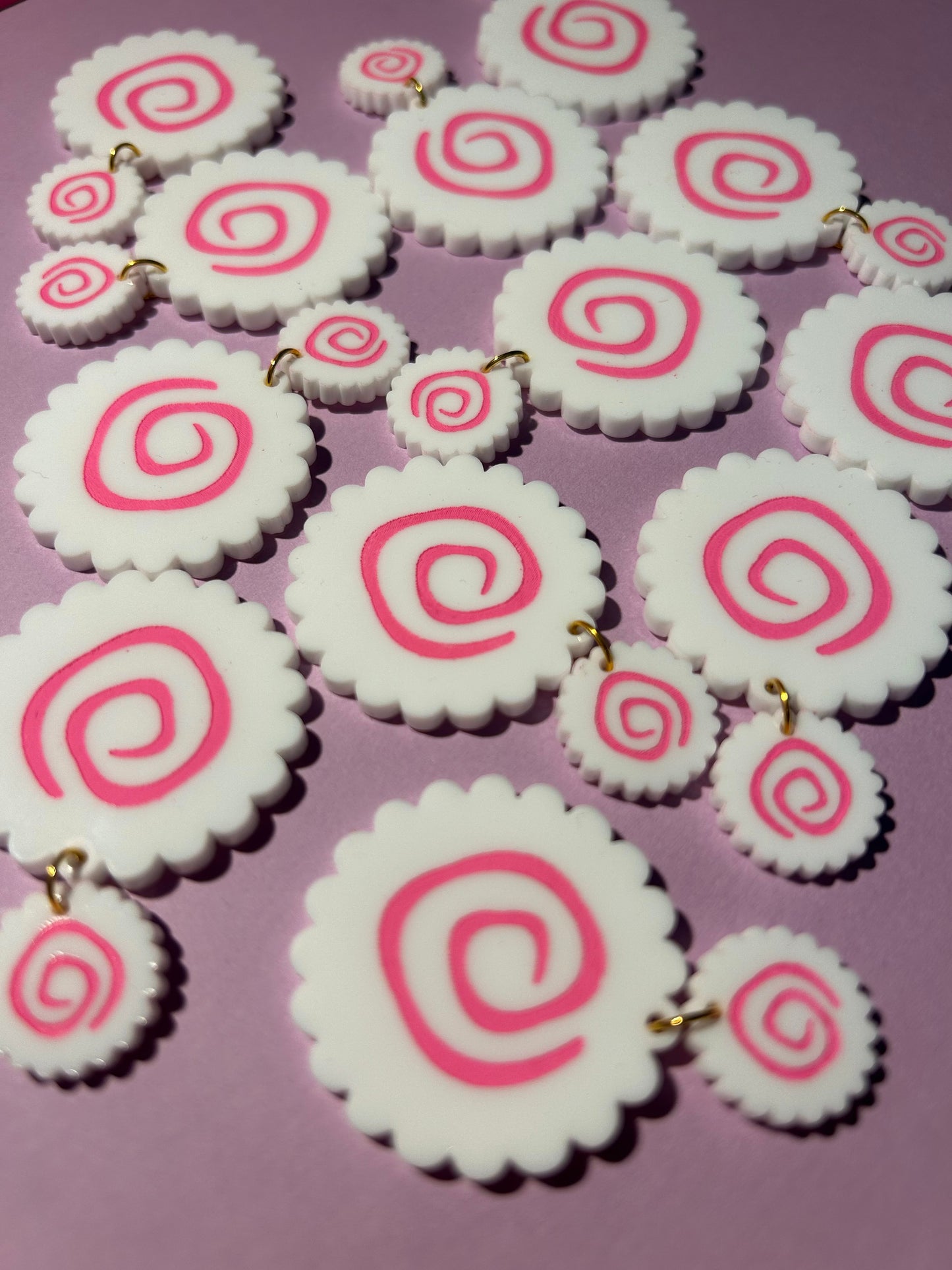 Narutomaki Acrylic Earrings