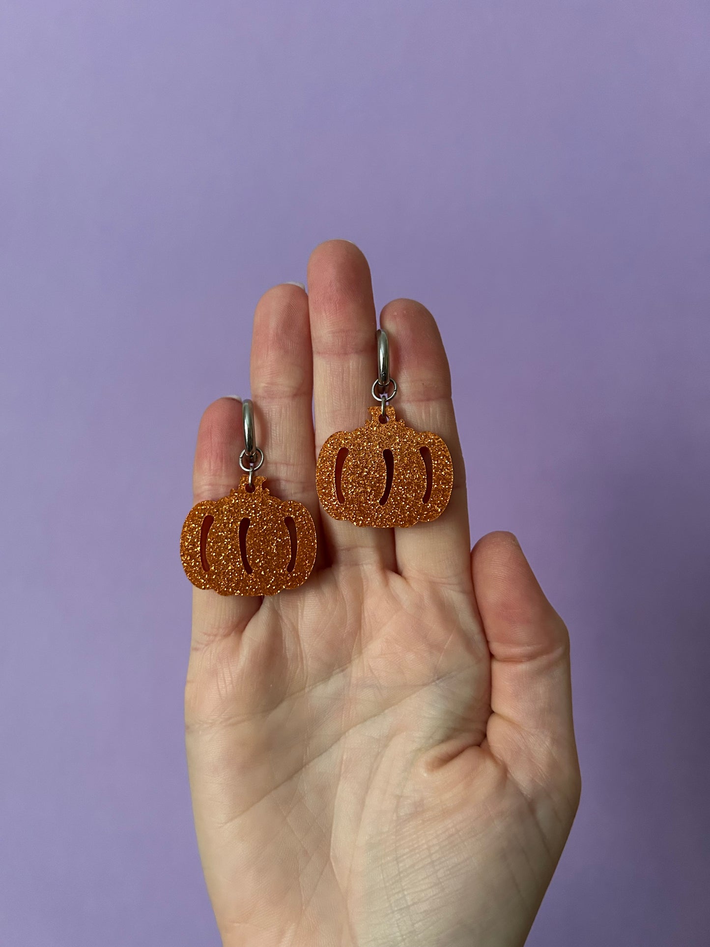 Halloween Charm Hoop Earrings