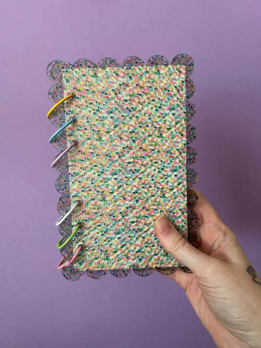 Confetti Printed Acrylic Notepad Kit