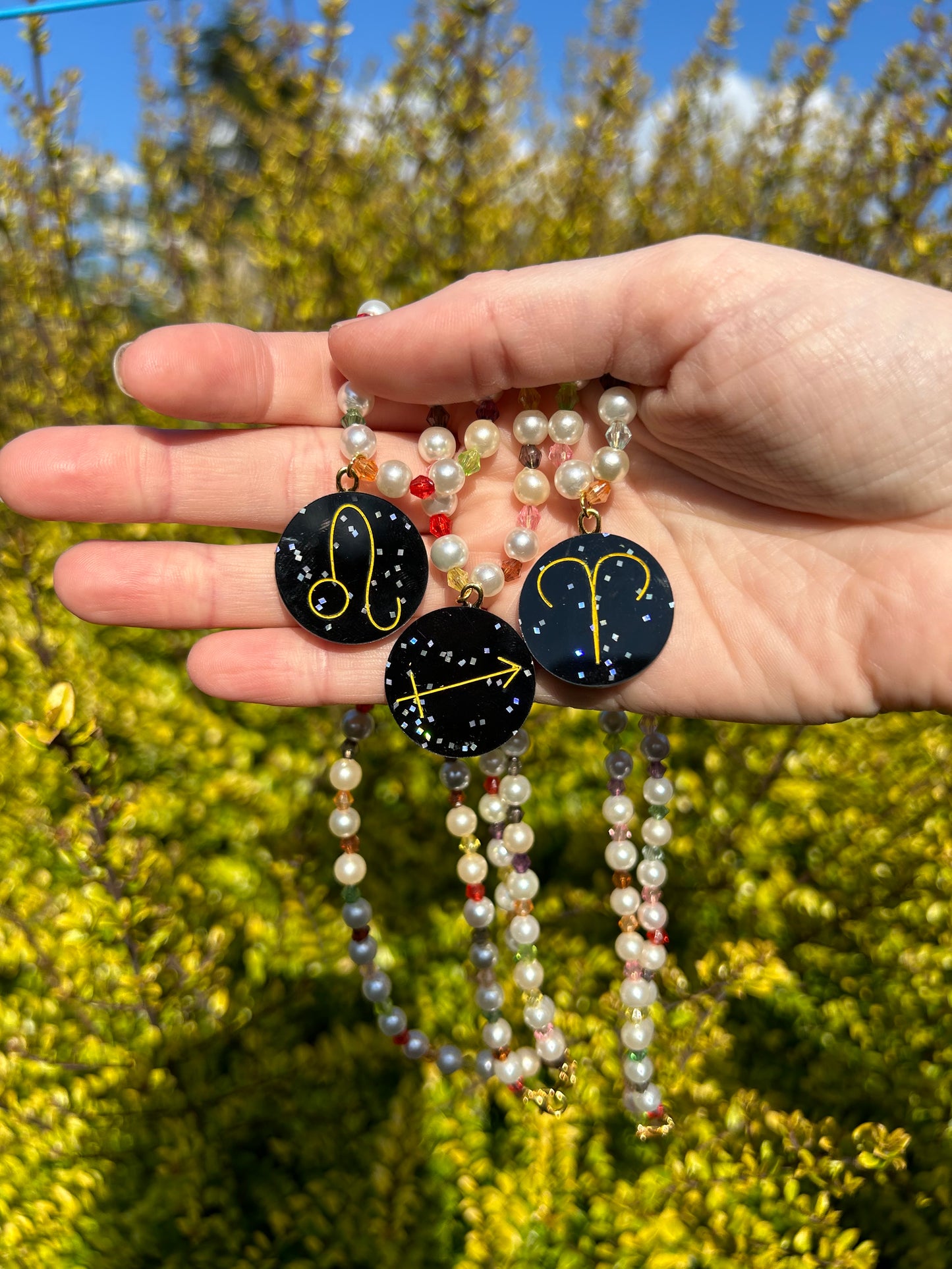 Zodiac Sign Beaded Necklaces