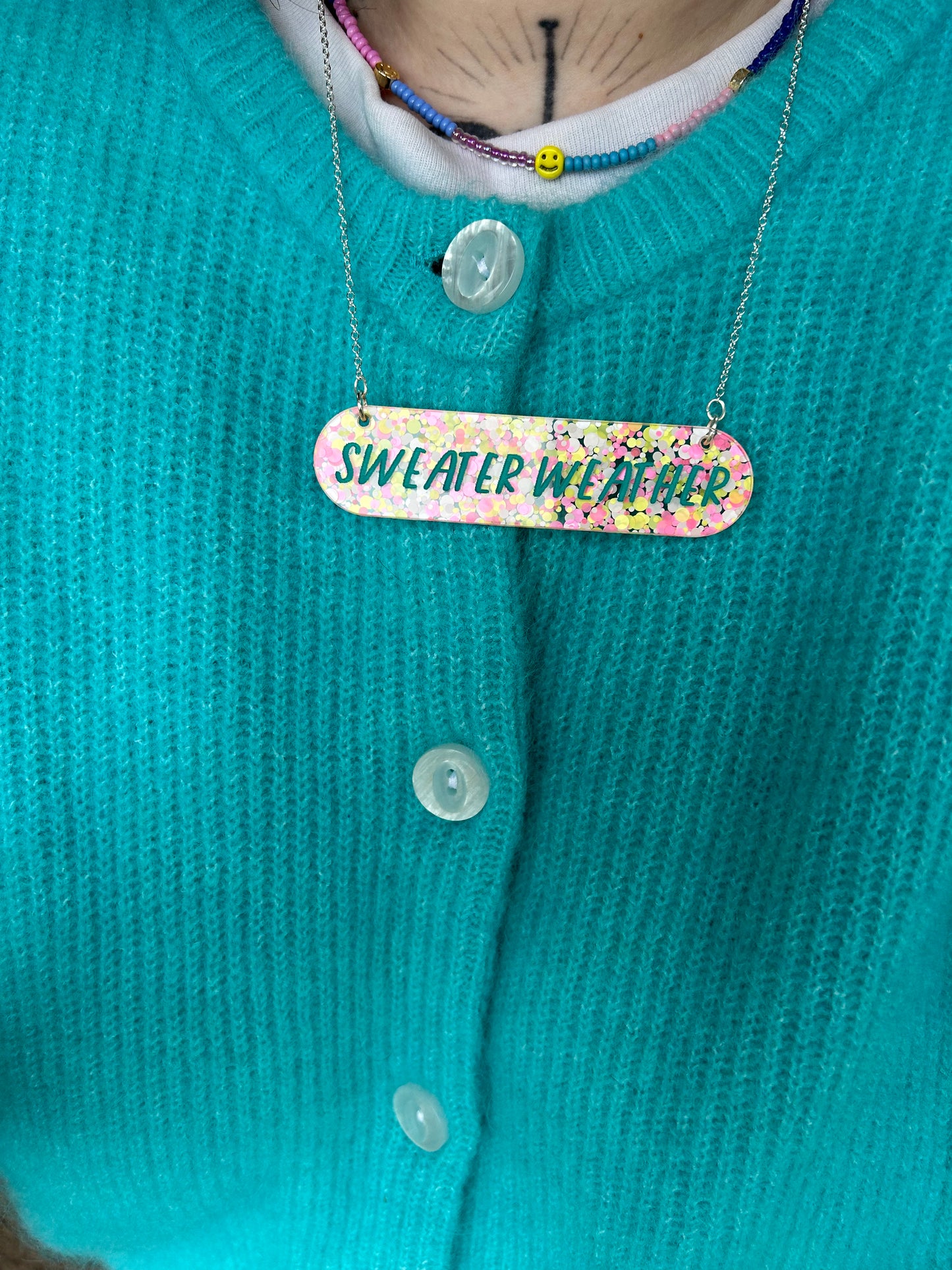 Sweater Weather Acrylic Necklace