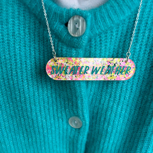 Sweater Weather Acrylic Necklace