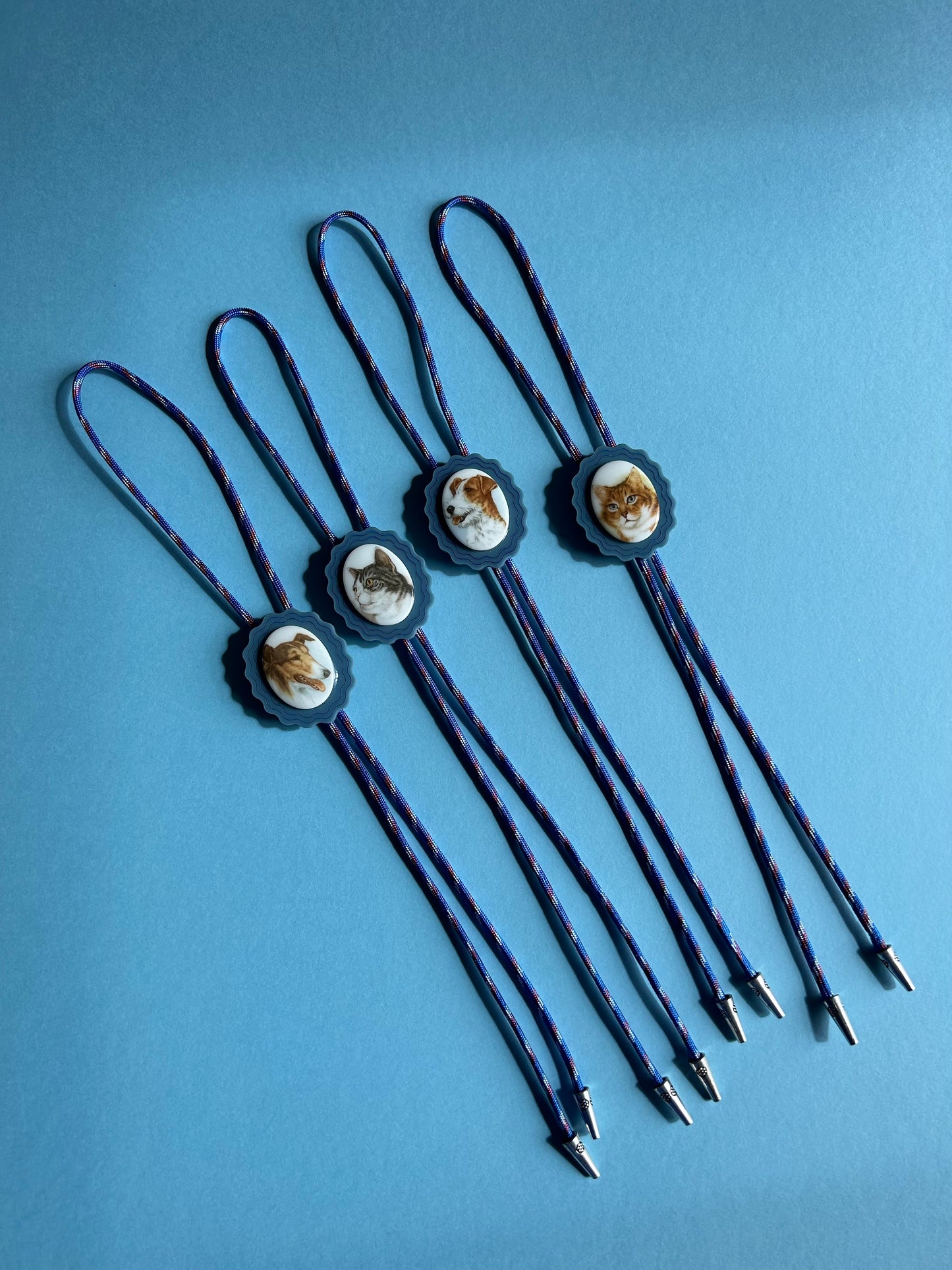 Denim Blue AcrylicBolo Ties