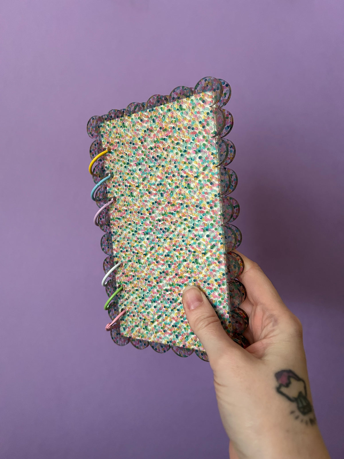 Confetti Printed Acrylic Notepad Kit
