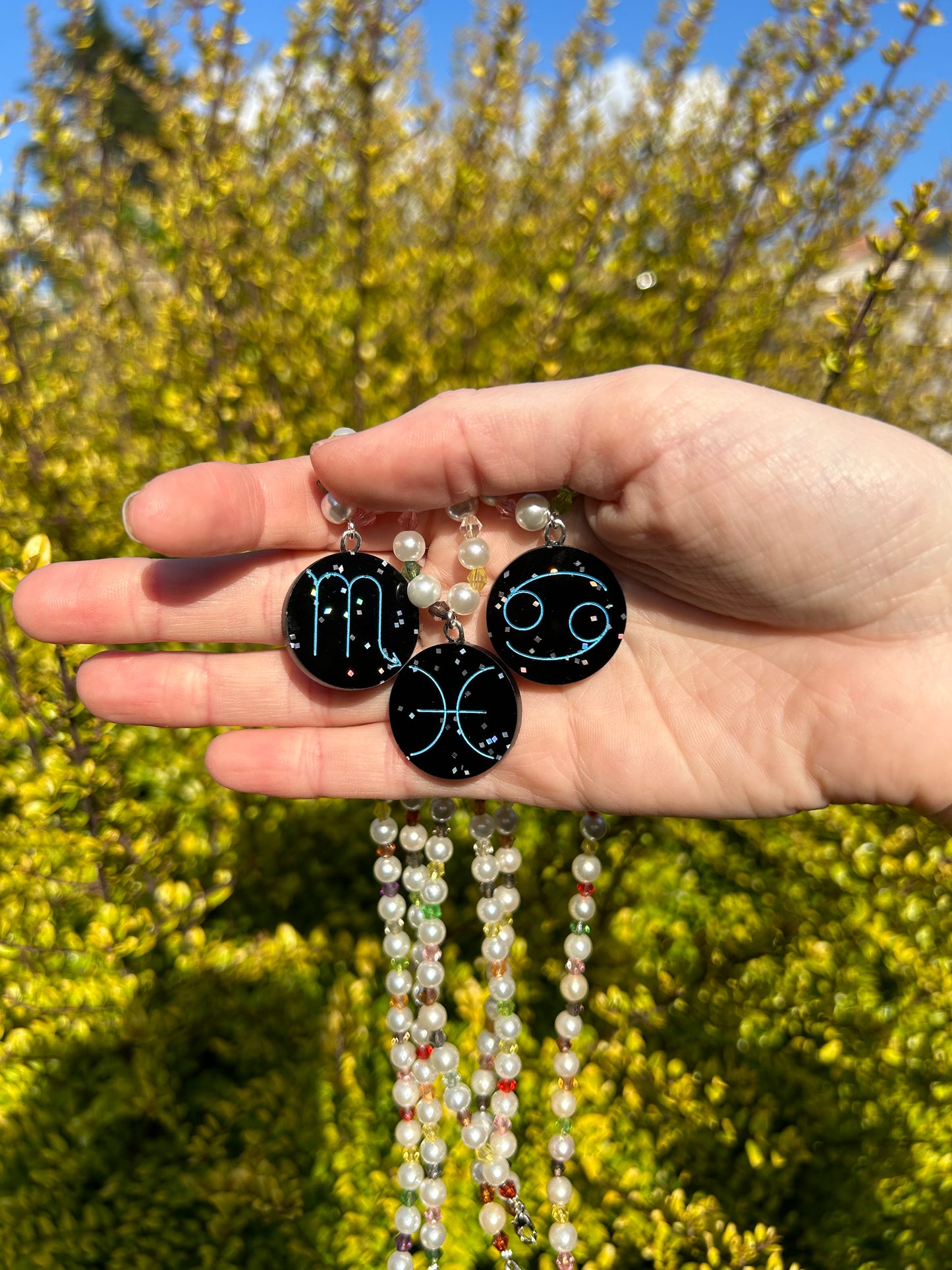 Zodiac Sign Beaded Necklaces