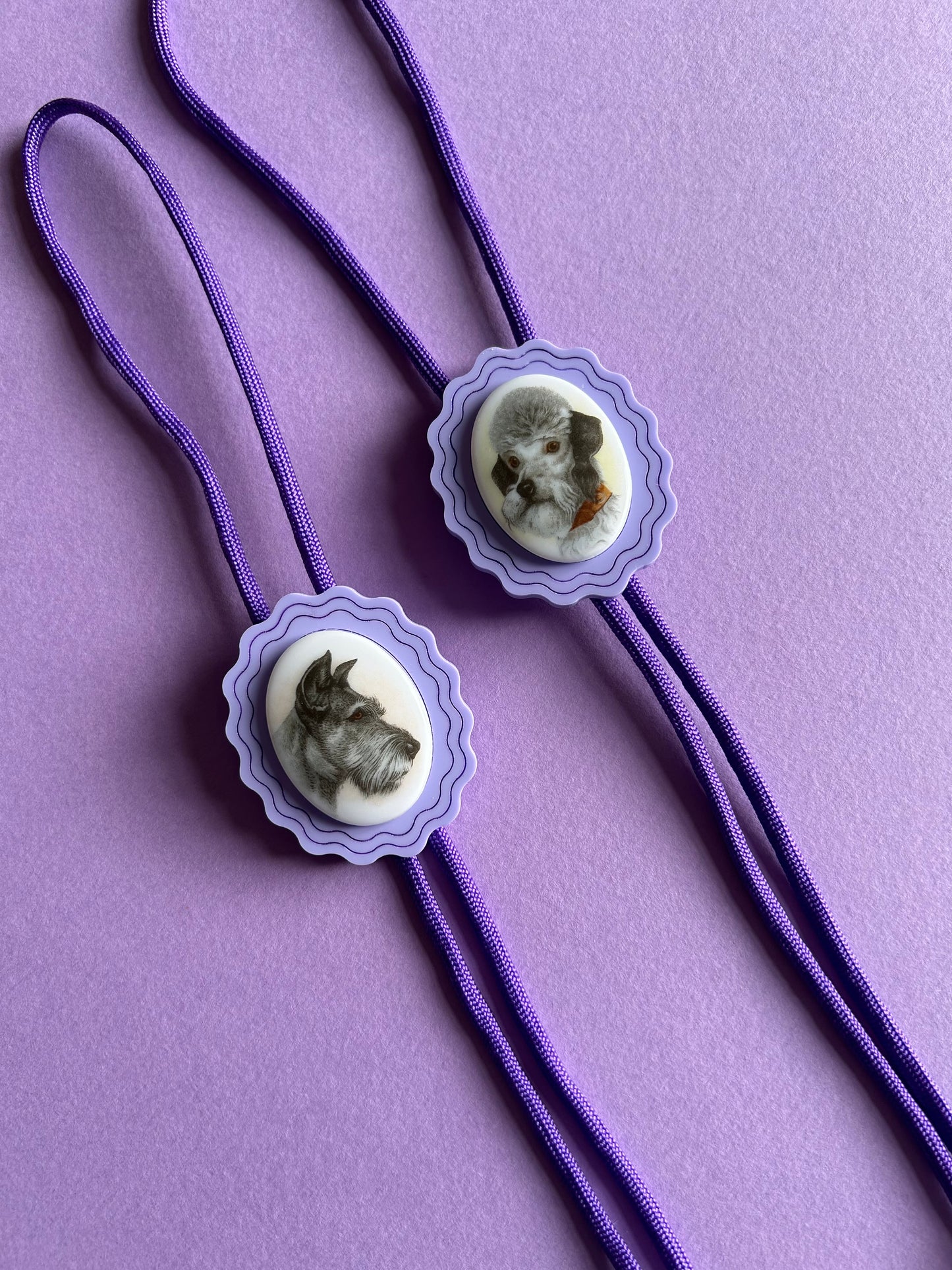 Lilac Acrylic Bolo Ties