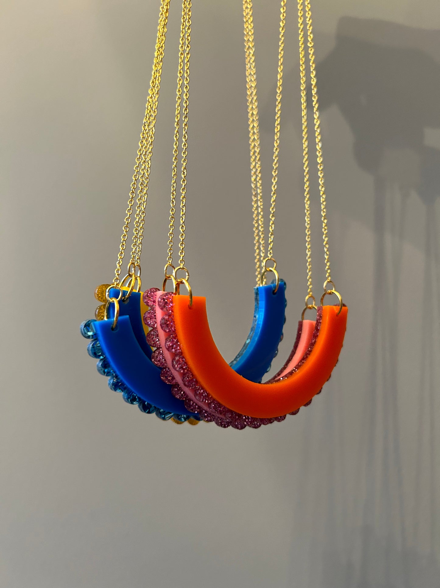 Frilly Arch Acrylic Necklaces