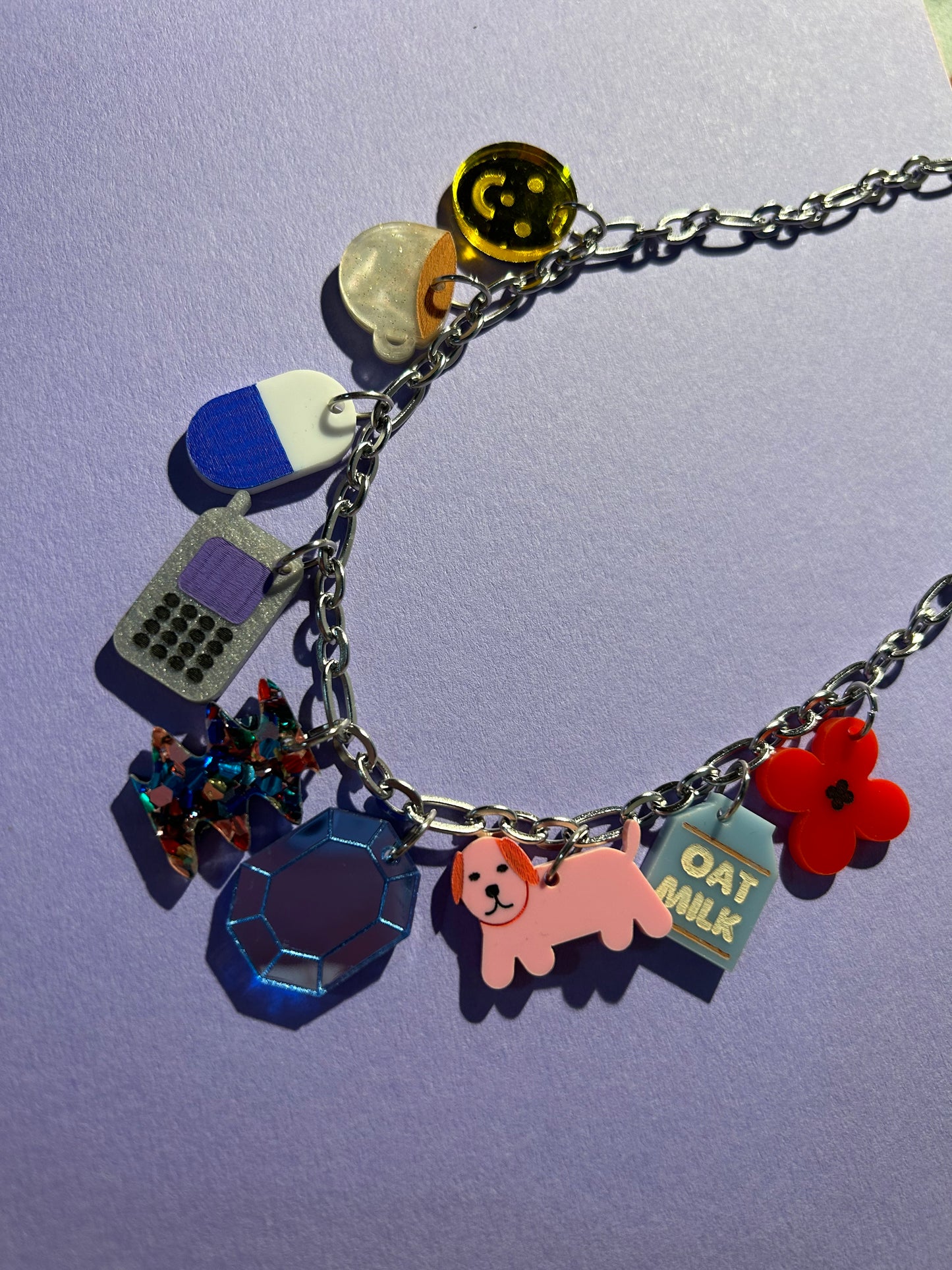 Cutesy Acrylic Charm Necklace