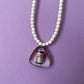 Vintage French Keyring Beaded Necklaces